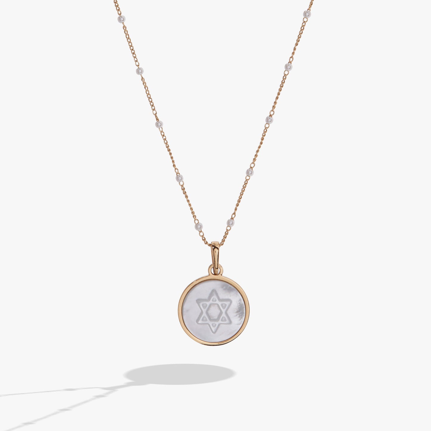 Divine Guides Star of David Pendant Necklace Gold
