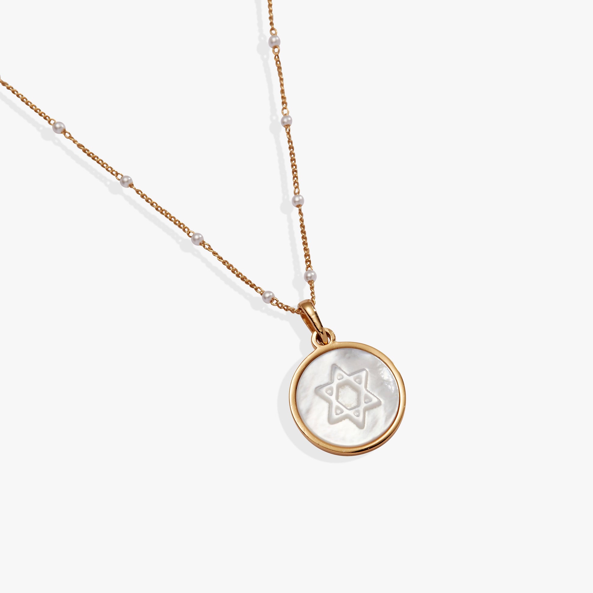 Divine Guides Star of David Pendant Necklace Gold