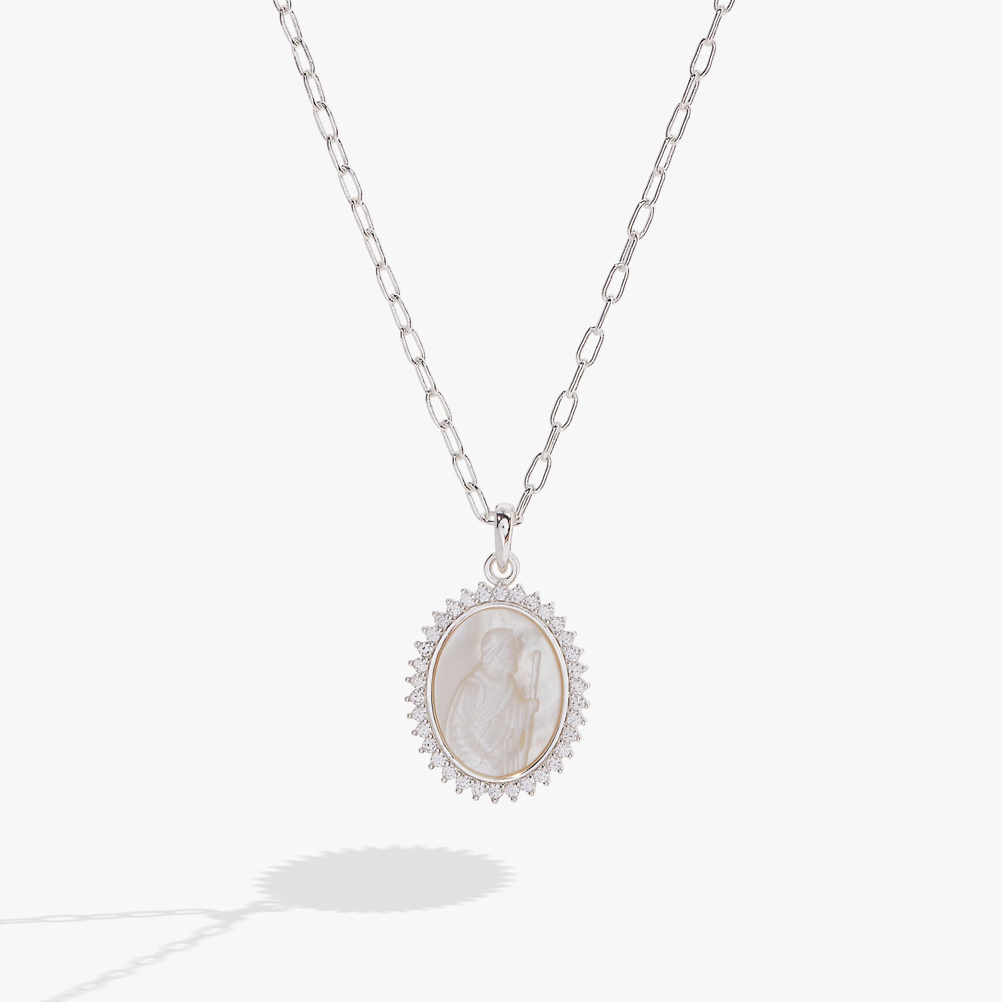 Divine Guides St. Christopher Pendant Necklace Gold