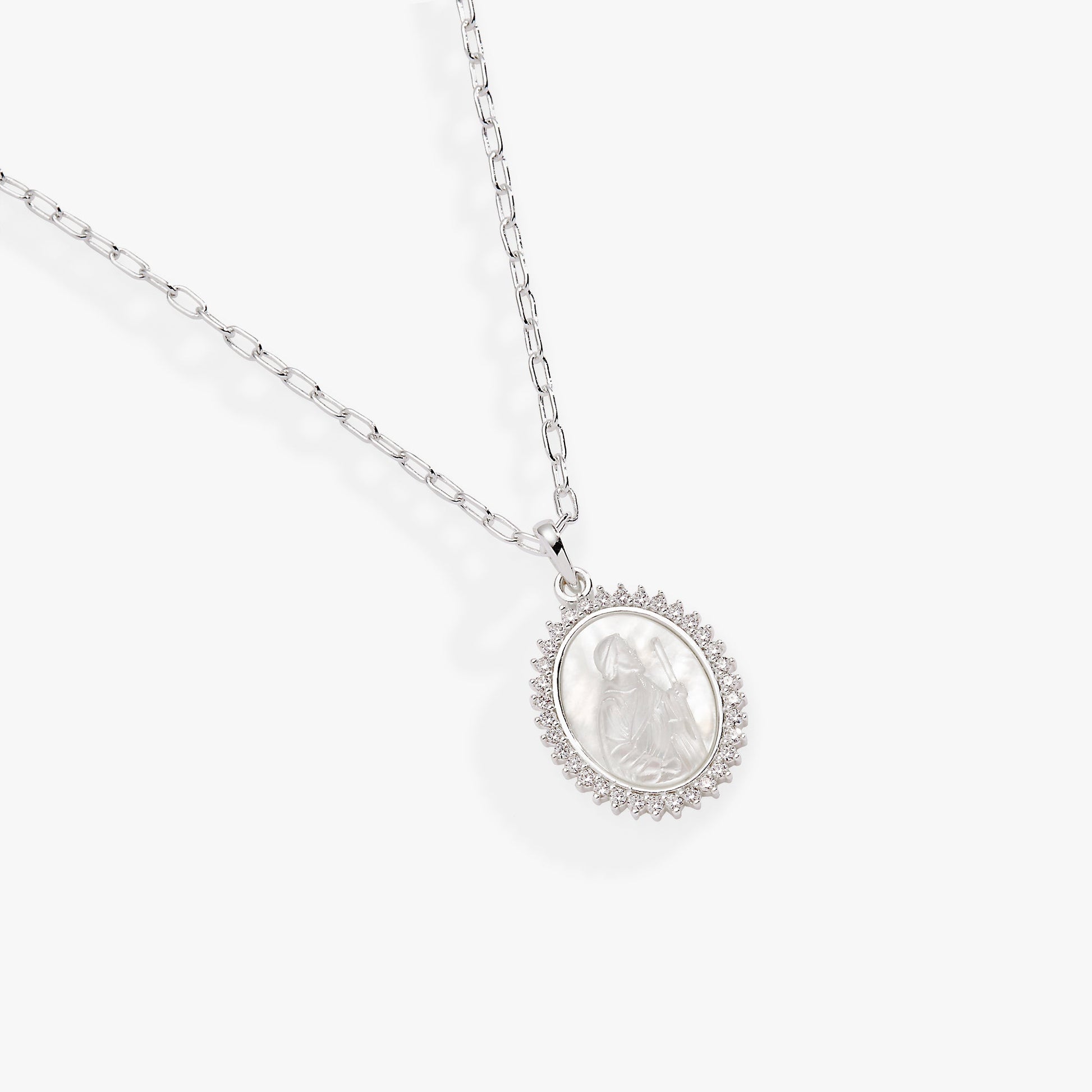 Divine Guides St. Christopher Pendant Necklace Gold