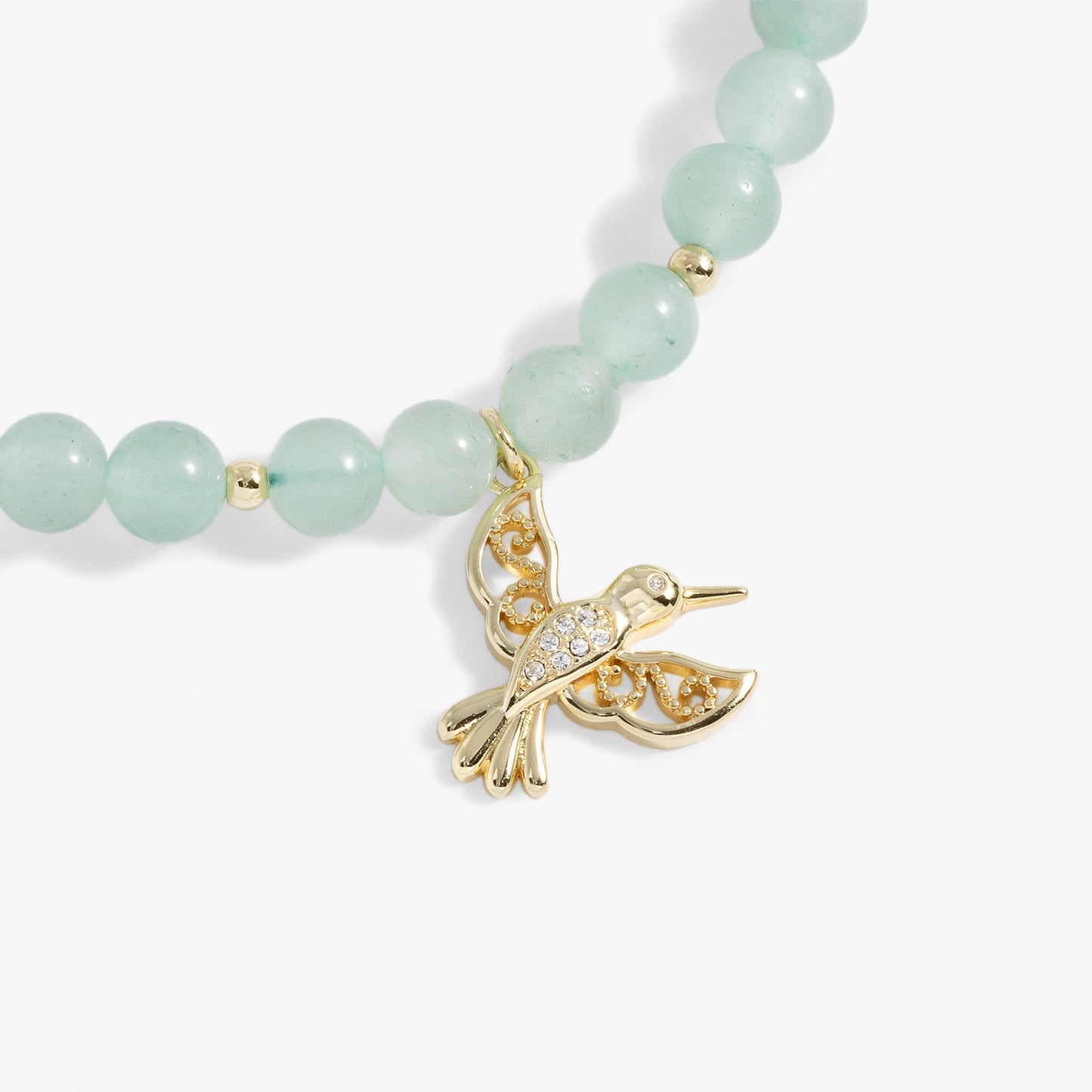 Hummingbird Gemstone Bolo Bracelet Gold