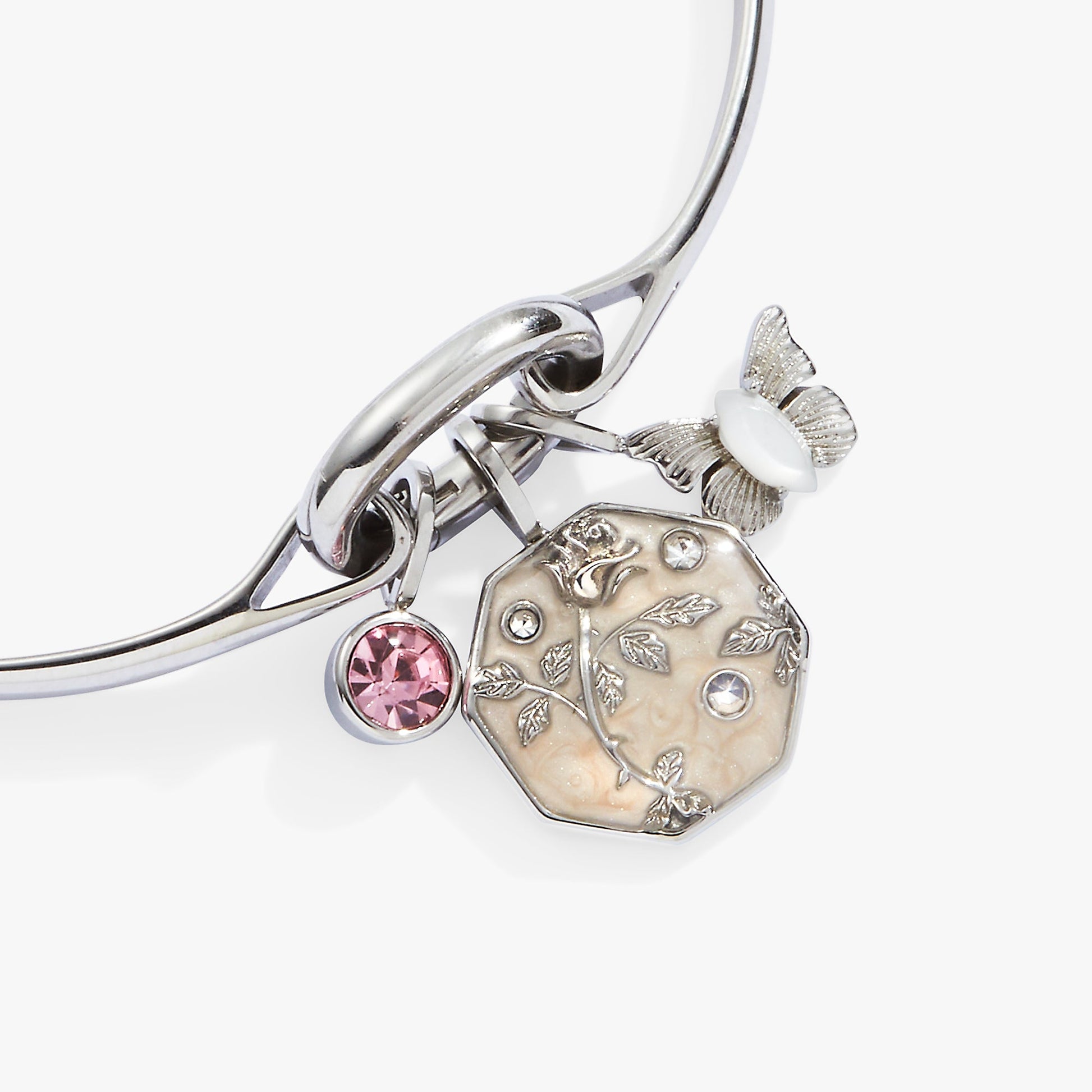 Transformation Trio Interchangeable Charm Bracelet Stainless Steel Silver
