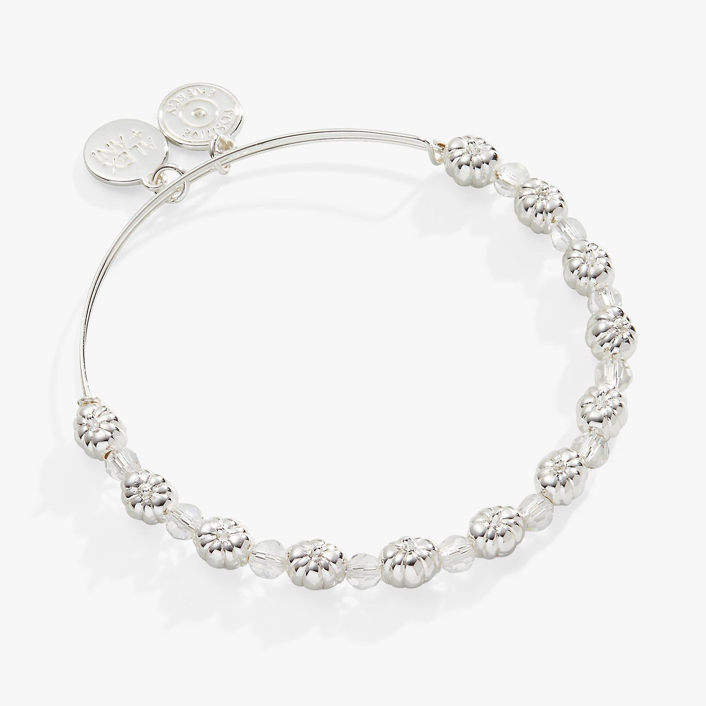 Pumpkin + Crystal Beaded Bangle Gold