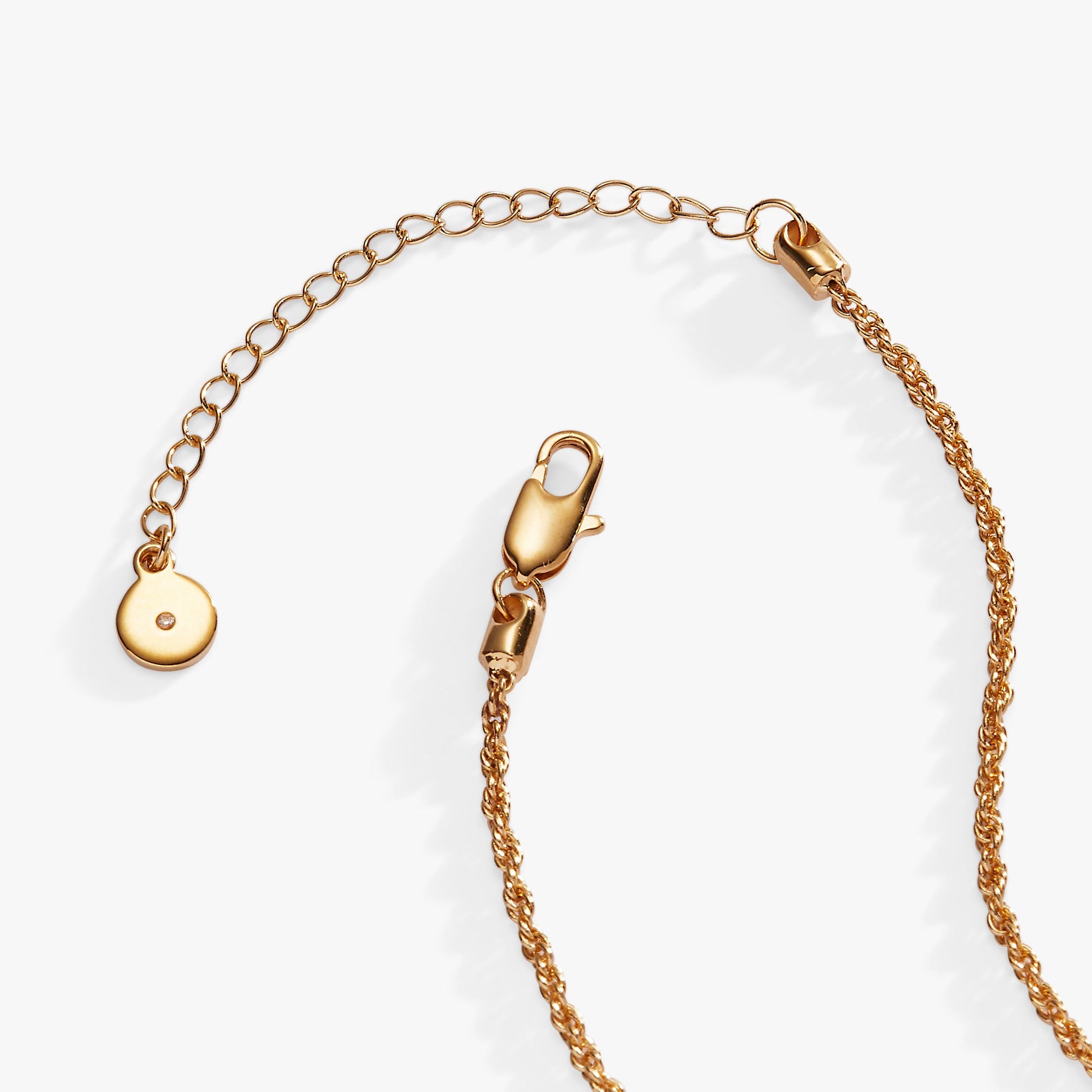 Chocolate-Covered Strawberry Duo Charm Pendant Necklace Gold