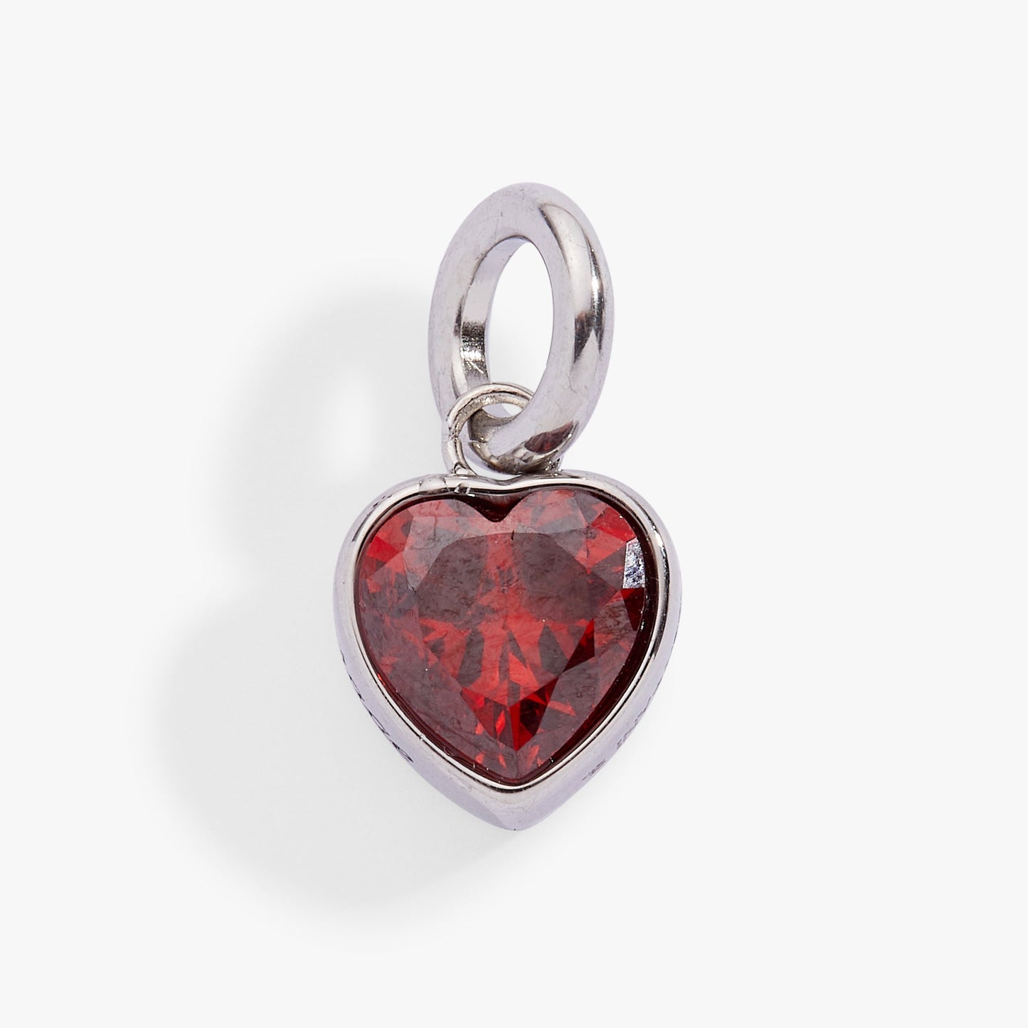Courage' Heart Birthstone Charm-JAN Stainless Steel Gold