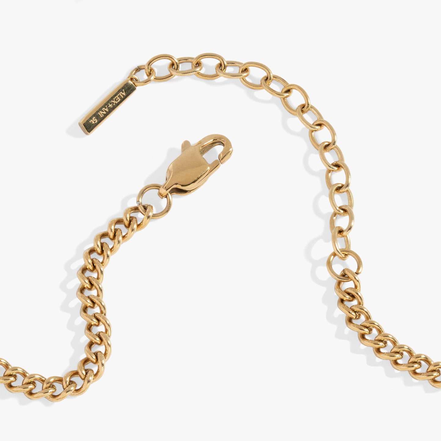 Oui/Non Heart Inline Bracelet Stainless Steel Gold