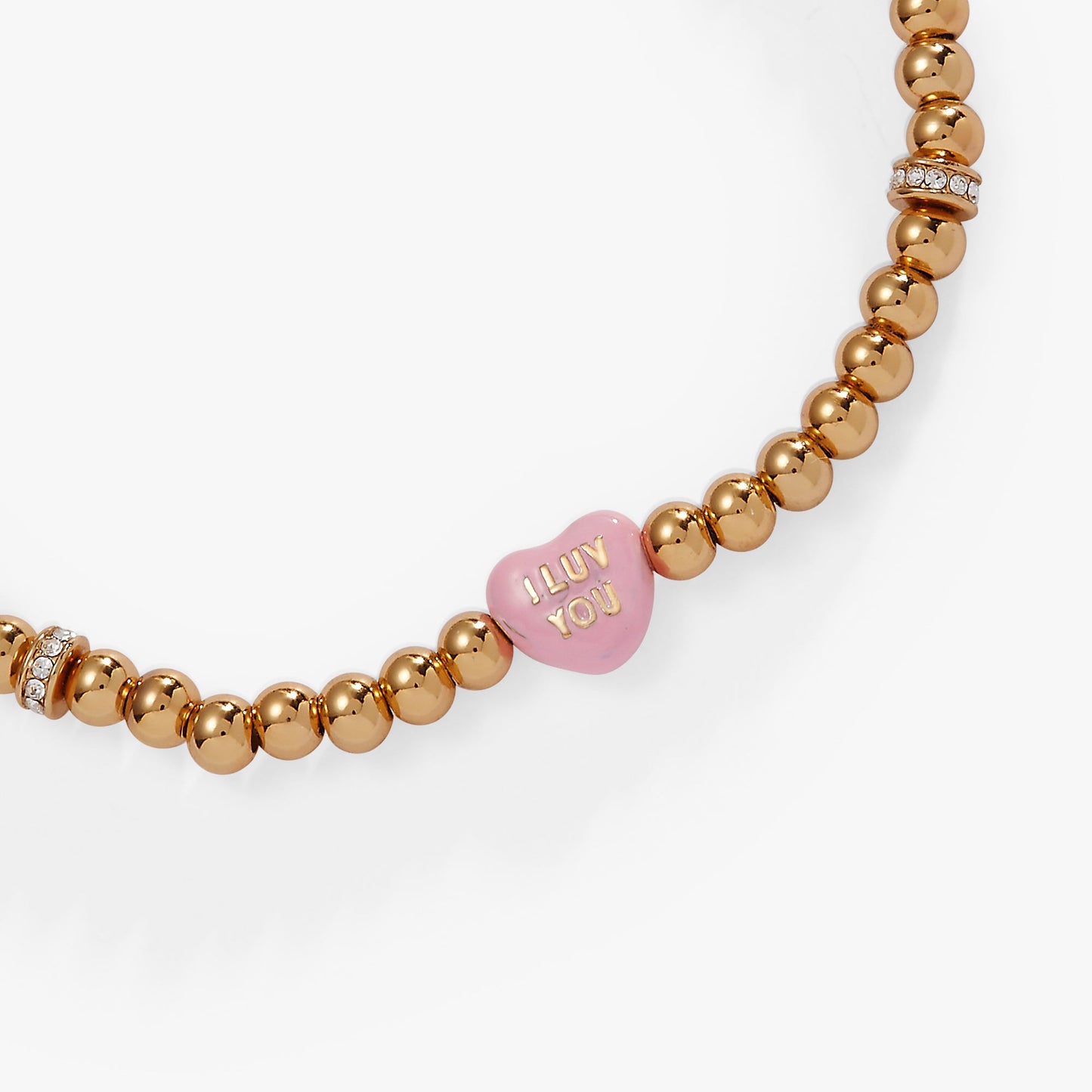 Sweet Hearts Tough Questions-stretch I luv you Gold