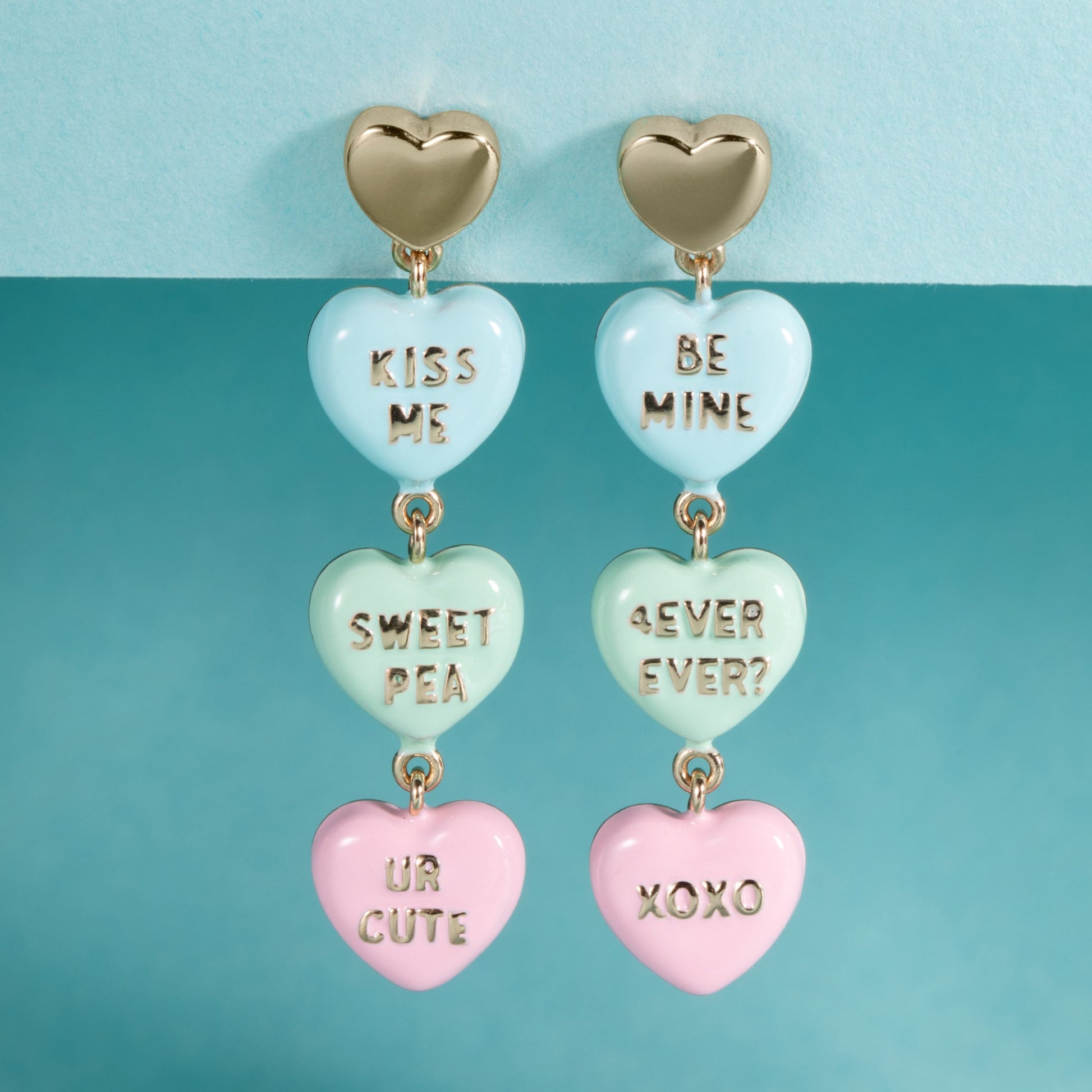 Sweethearts statement earring Gold