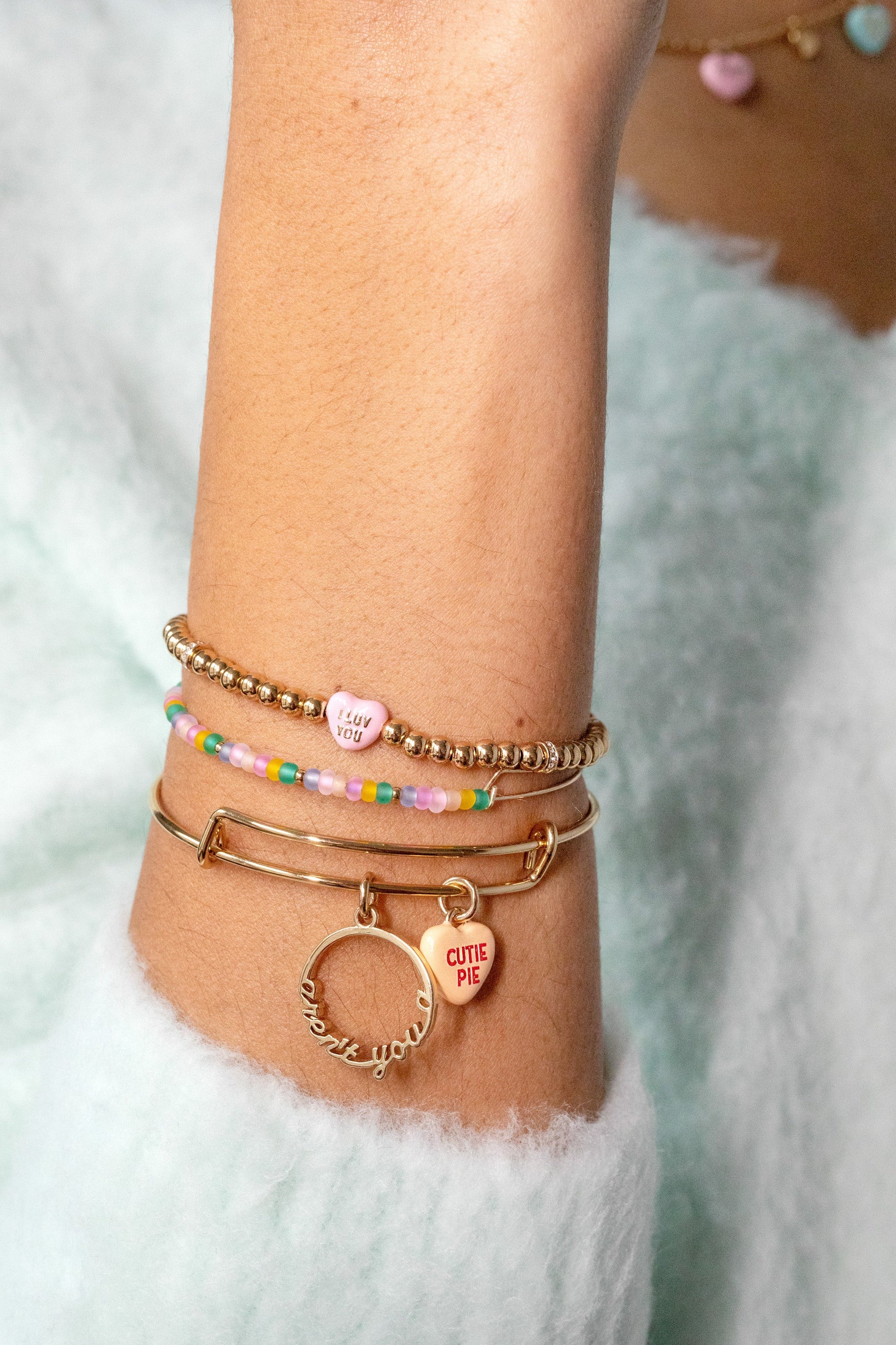 Sweet Hearts EWB-beaded 2 set cutie pie Gold