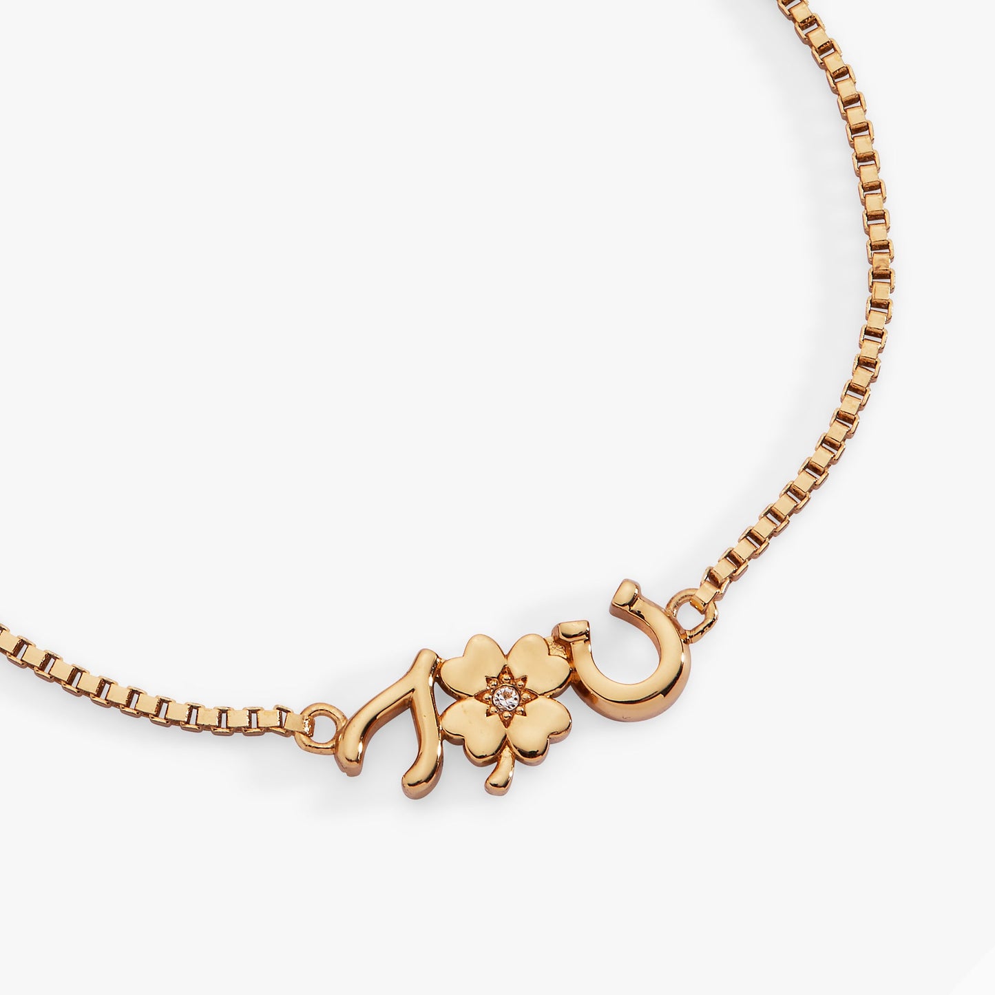 Lucky Symbol Bolo Bracelet Gold