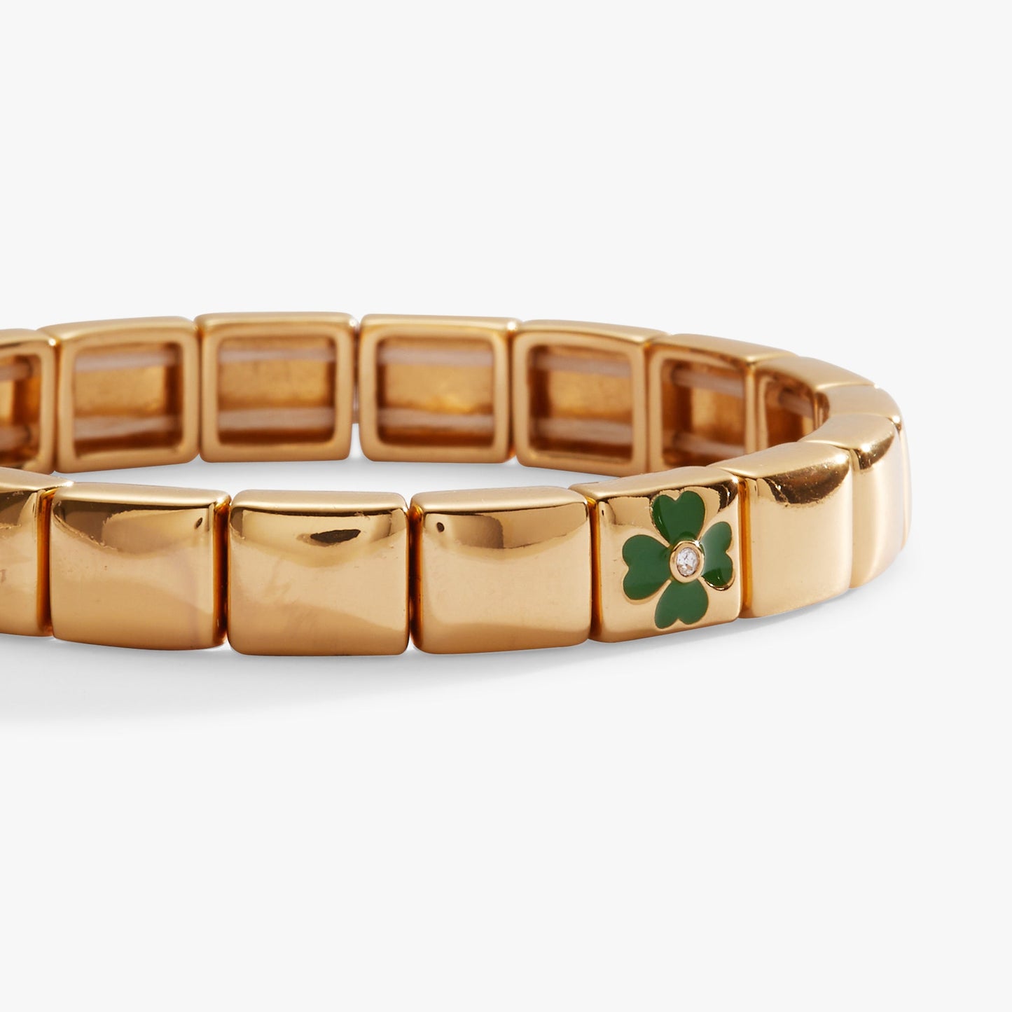St. Patrick’s Day Stretch Bracelet Gold