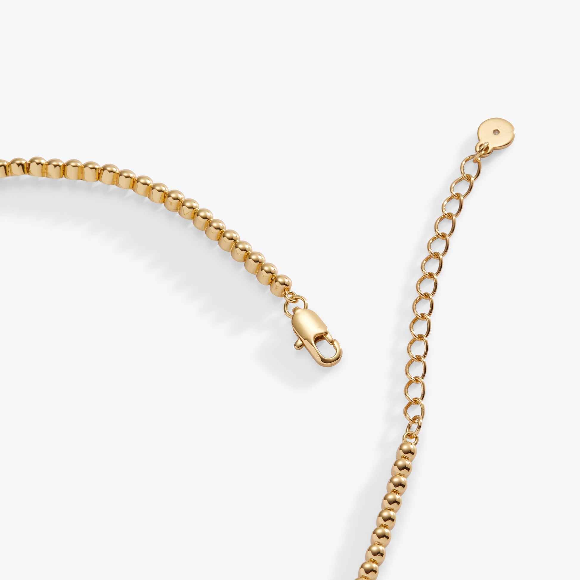 Love and Luck Tennis Necklace Gold