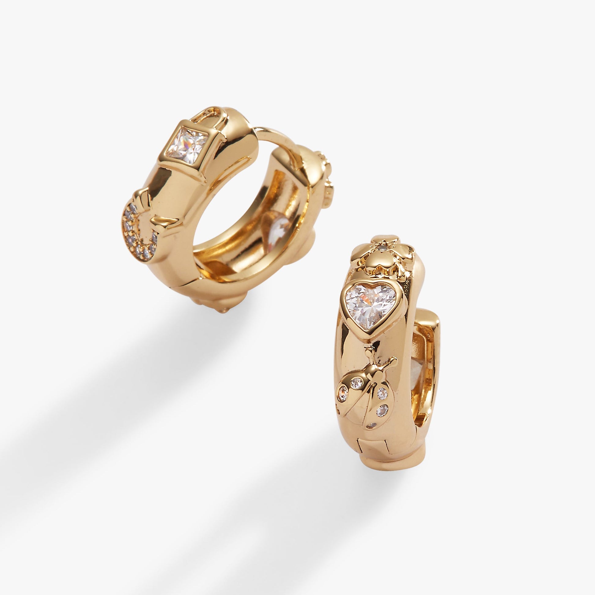 Love and Luck Huggie Hoops Gold