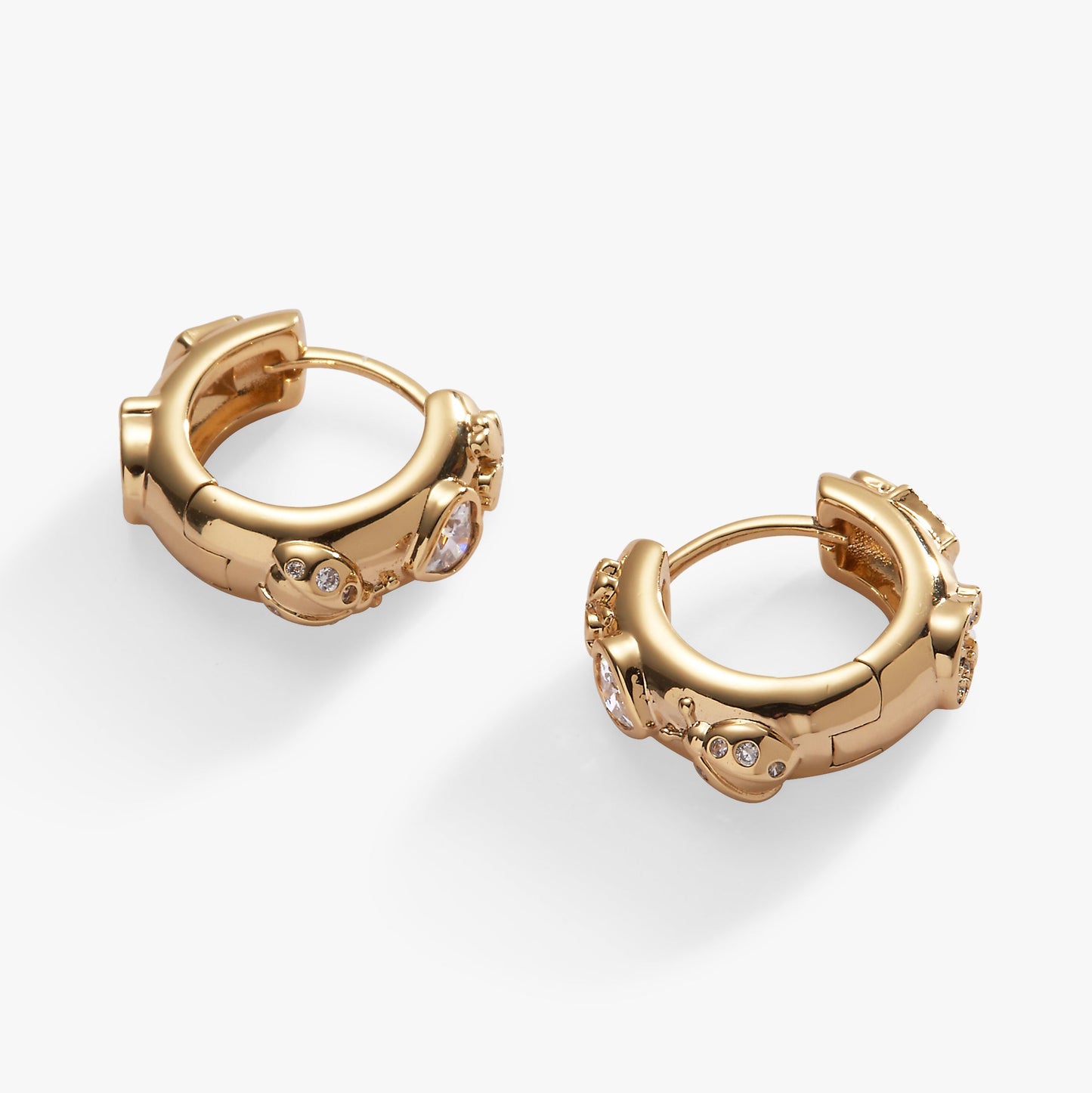 Love and Luck Huggie Hoops Gold
