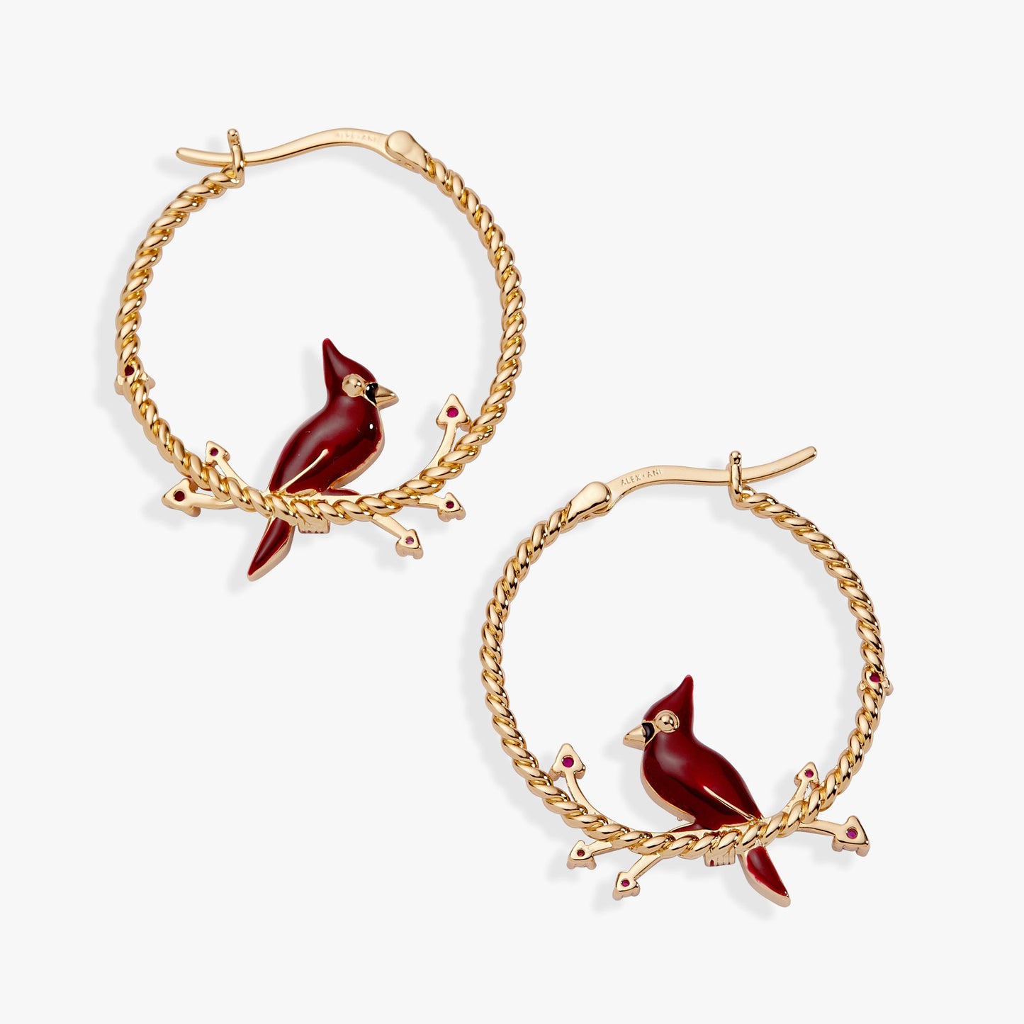 Cardinal Hoop Earrings Silver