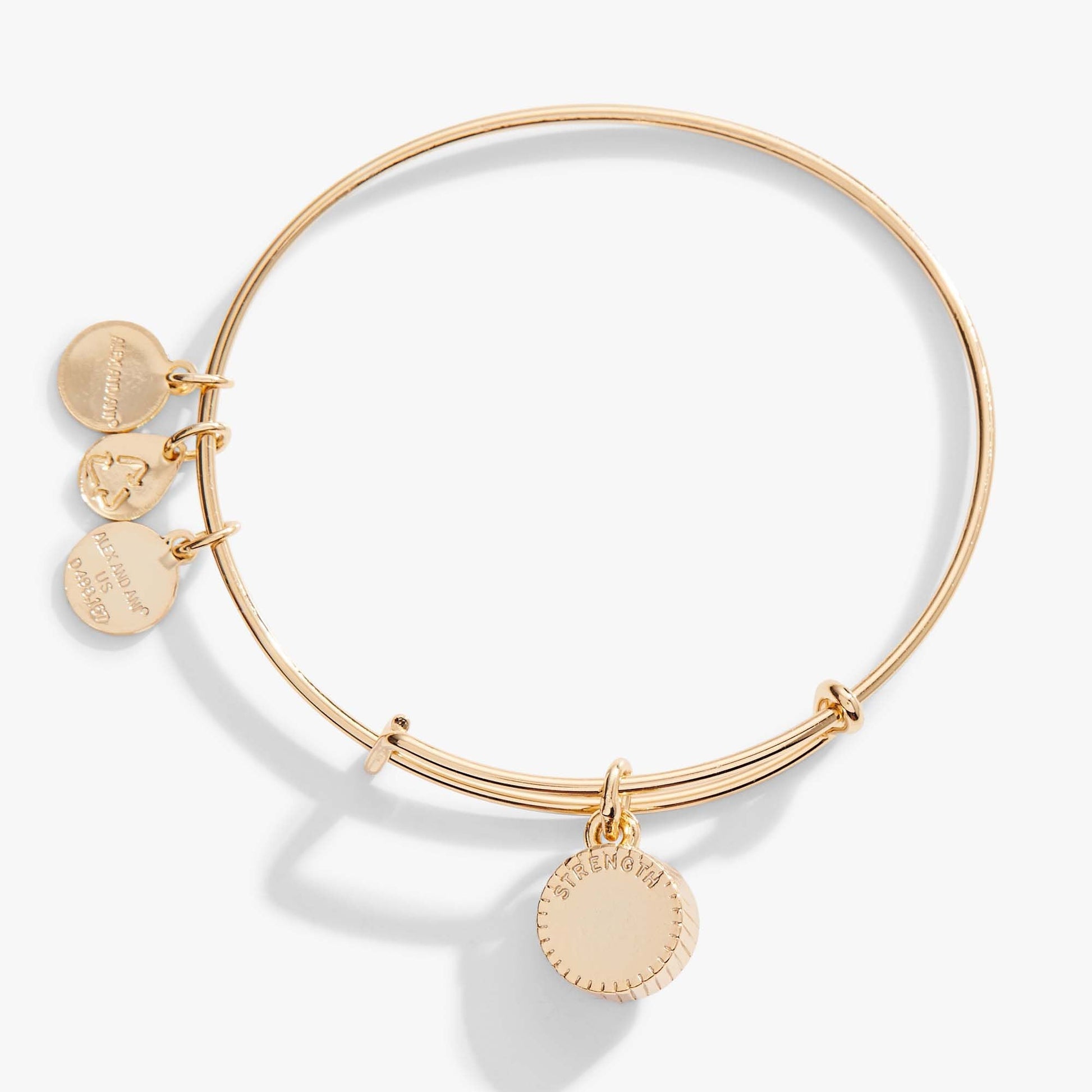 Topaz November Birthstone Charm Bangle Gold