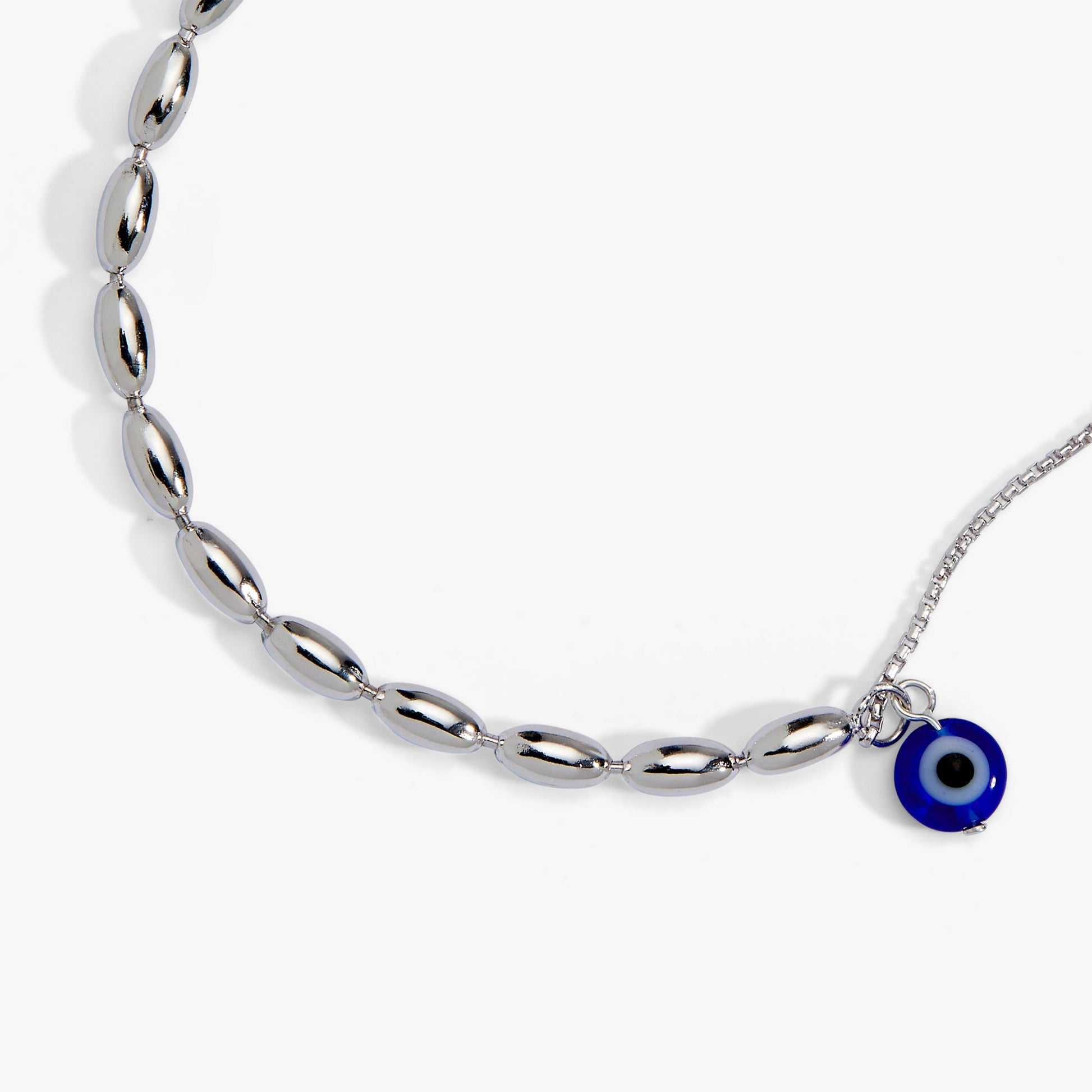 Evil Eye Pull Chain Bracelet - Alex and Ani Sterling Silver