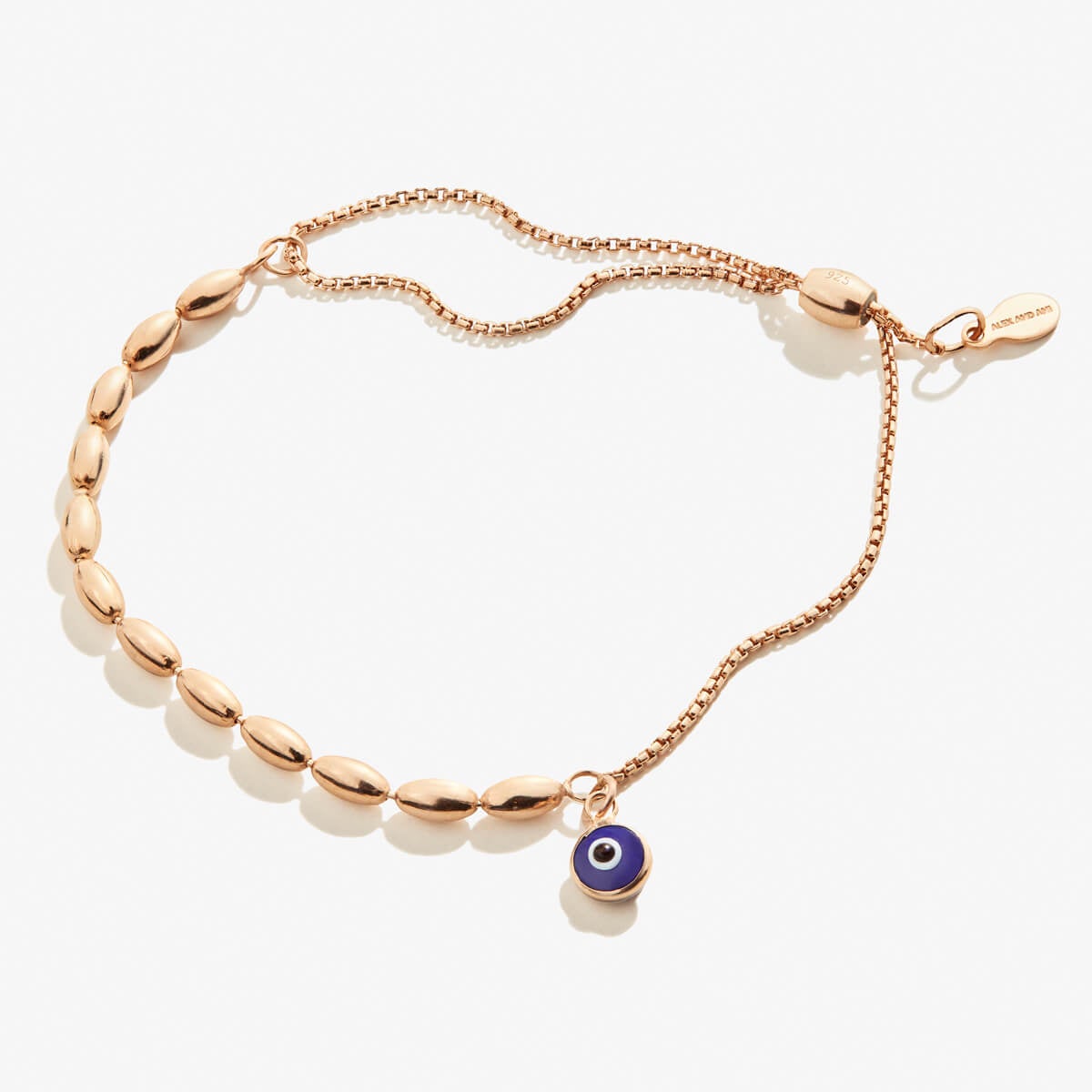Evil Eye Pull Chain Bracelet - Alex and Ani Sterling Silver