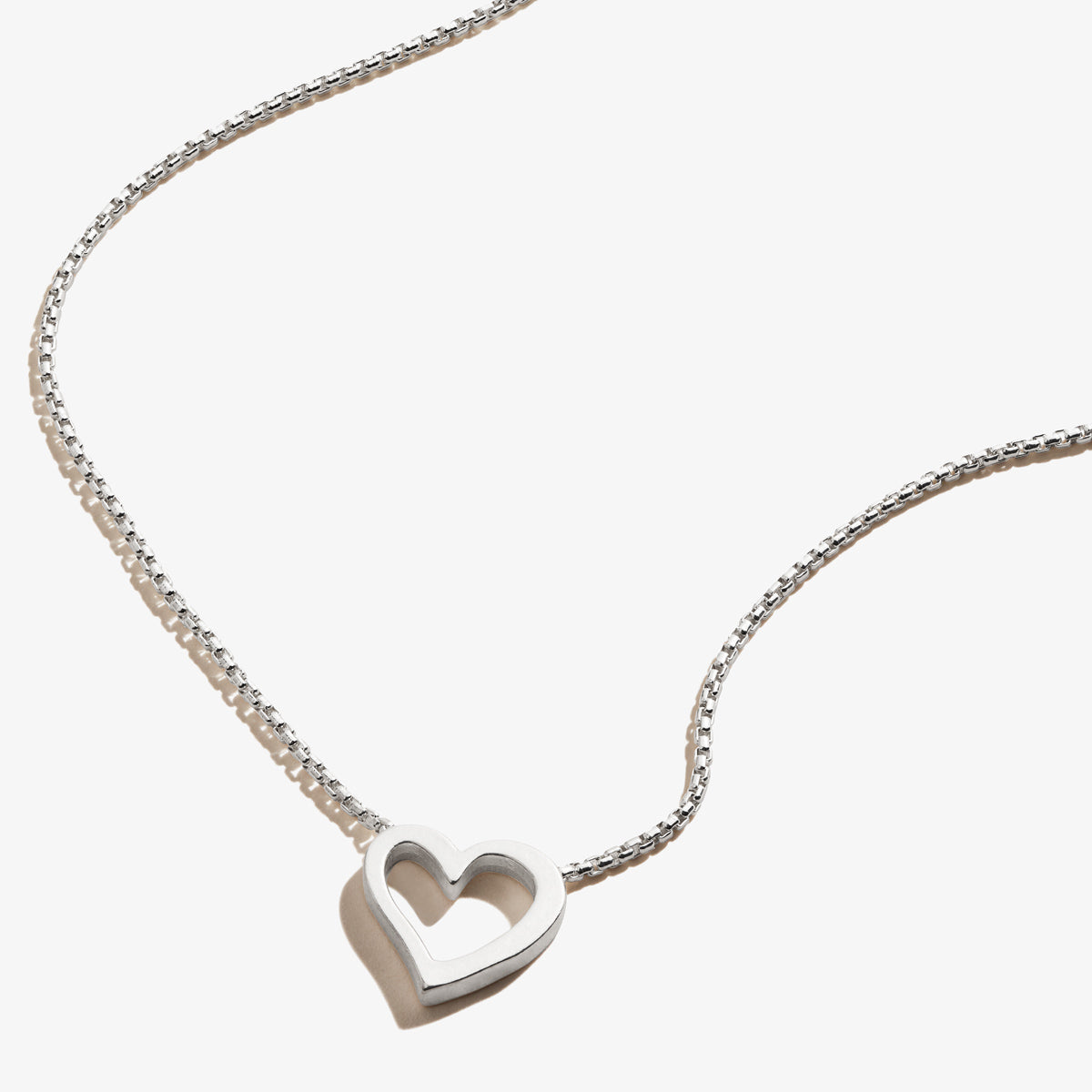Heart Necklace Sterling Silver