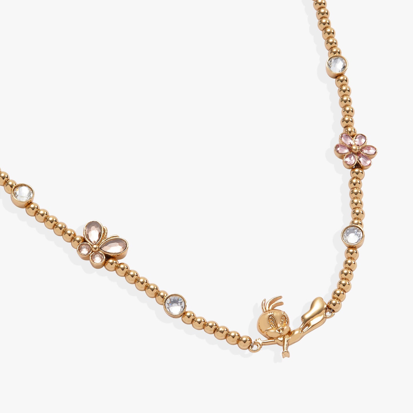 Looney Tunes - Tweety Beaded Necklace Gold