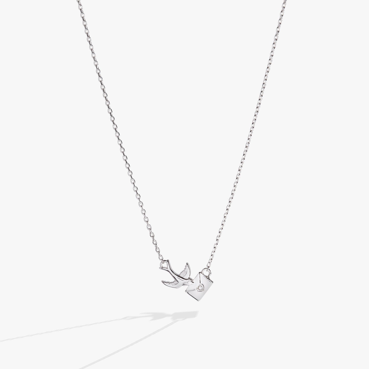 Love Letter Inline Necklace Silver