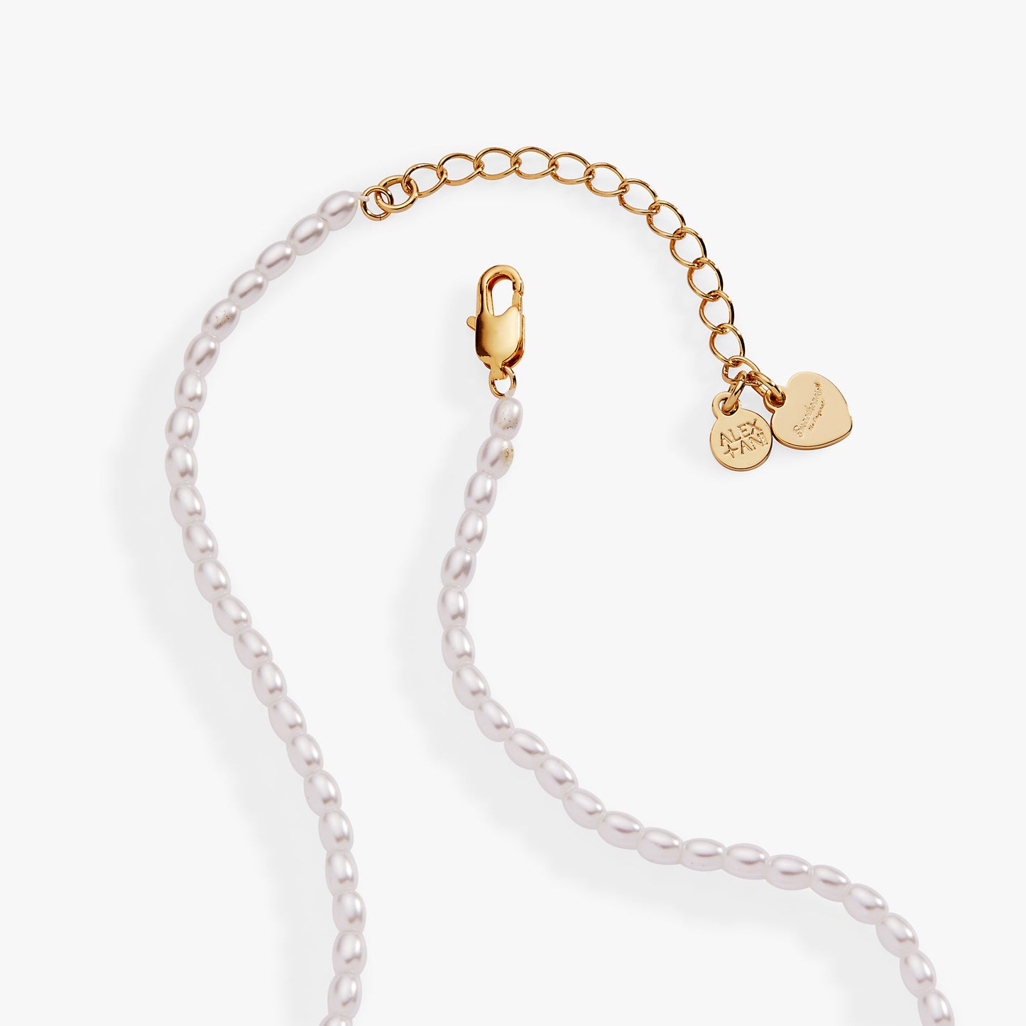 Sweethearts® Pearl ‘XOXO’ Charm Necklace Gold