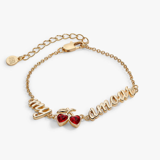 My Cherry Amour Linear Bracelet Gold