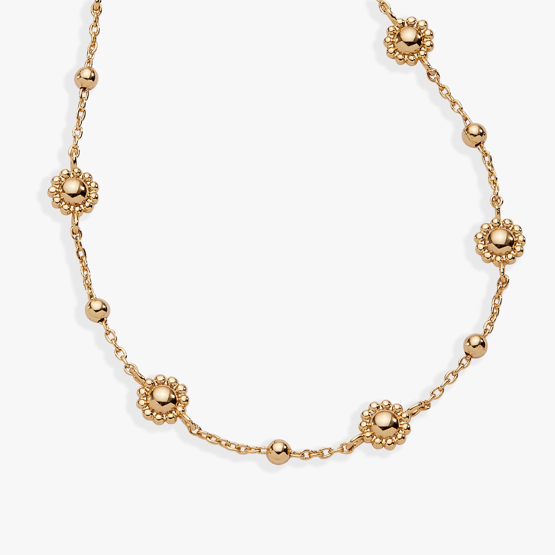 Floret Chain Bracelet Gold