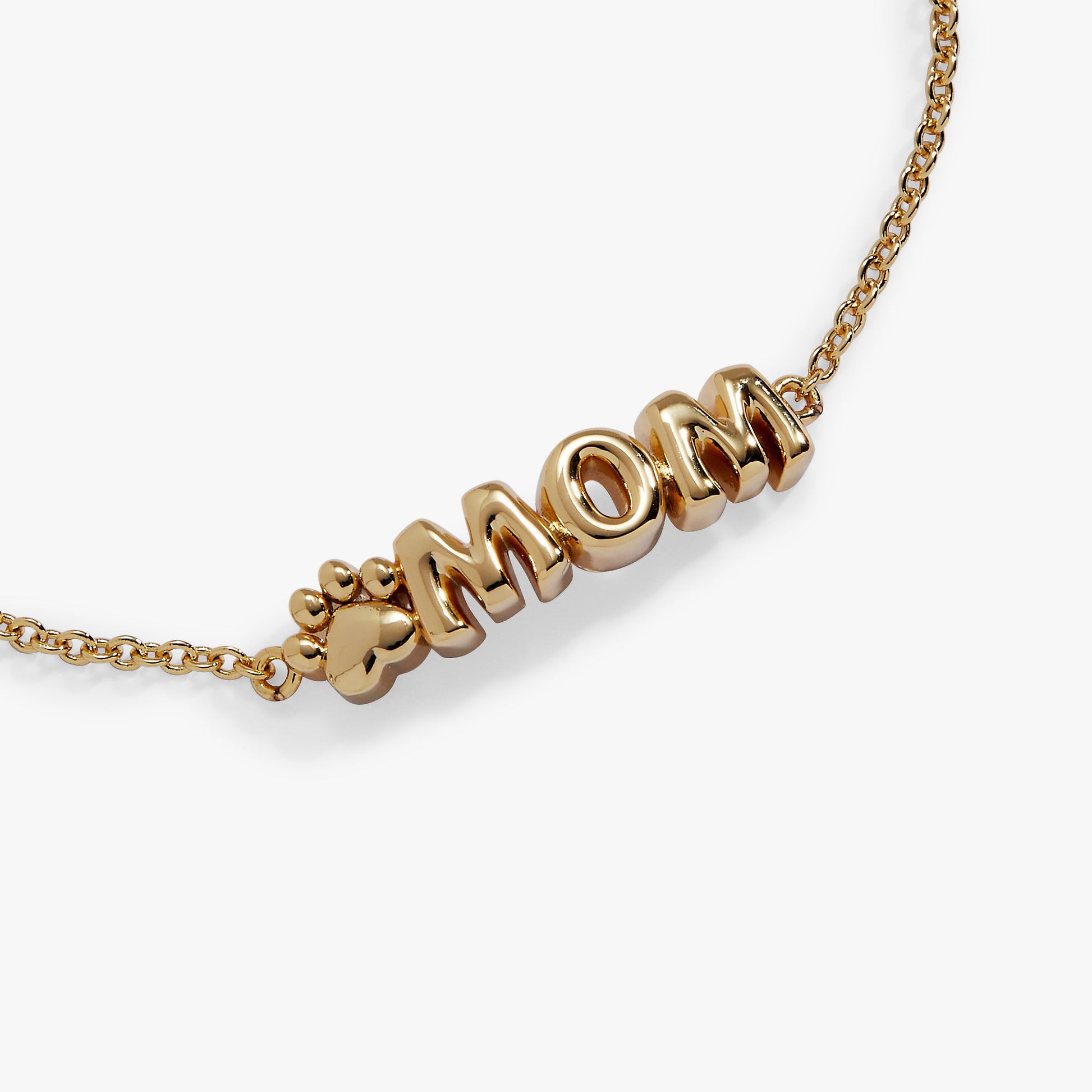 Pet Mom Inline Bracelet Gold