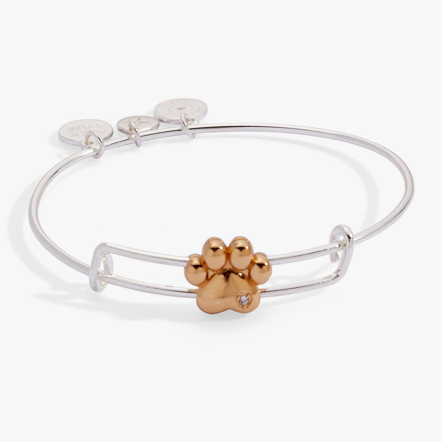 Paw Slider Bangle Two Tone