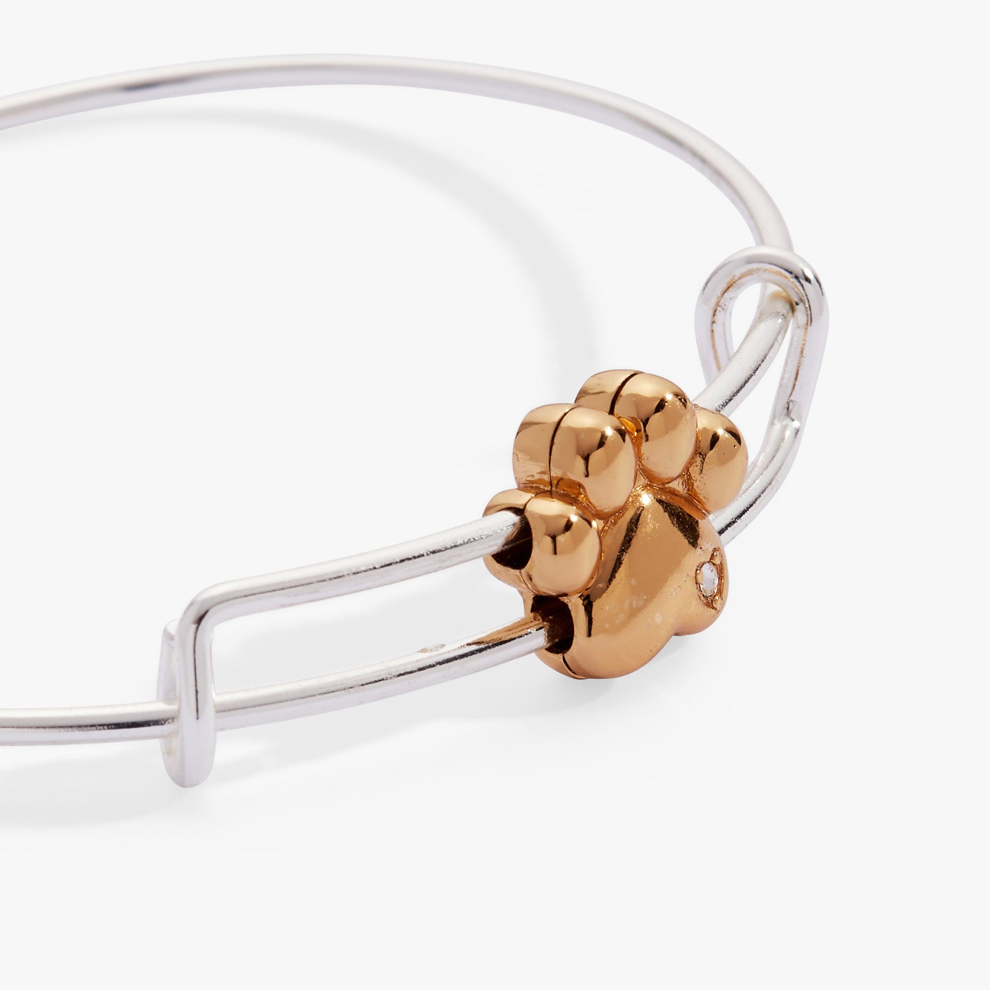Paw Slider Bangle Two Tone