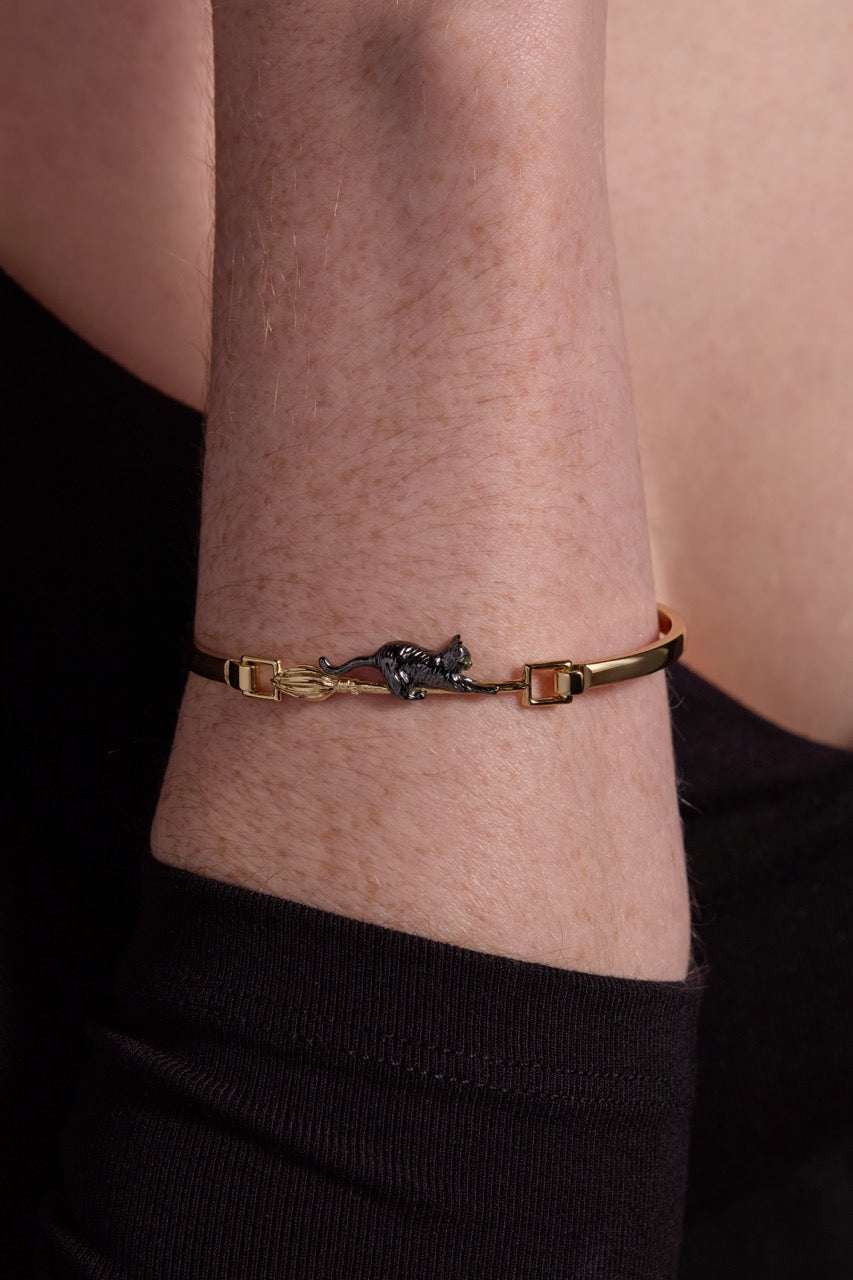 Cat Tension Bangle Two Tone