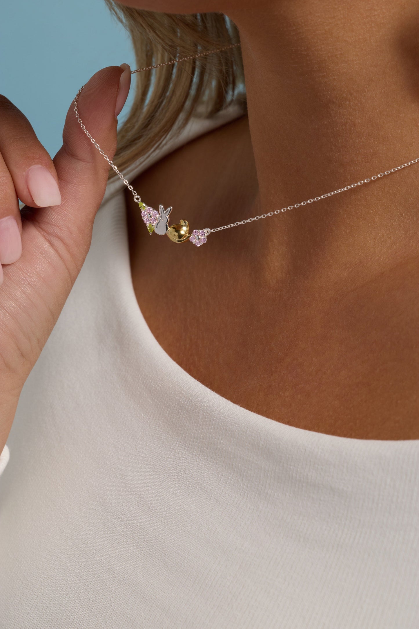 PEEPS® Precious Peepsake Necklace Two Tone Precious