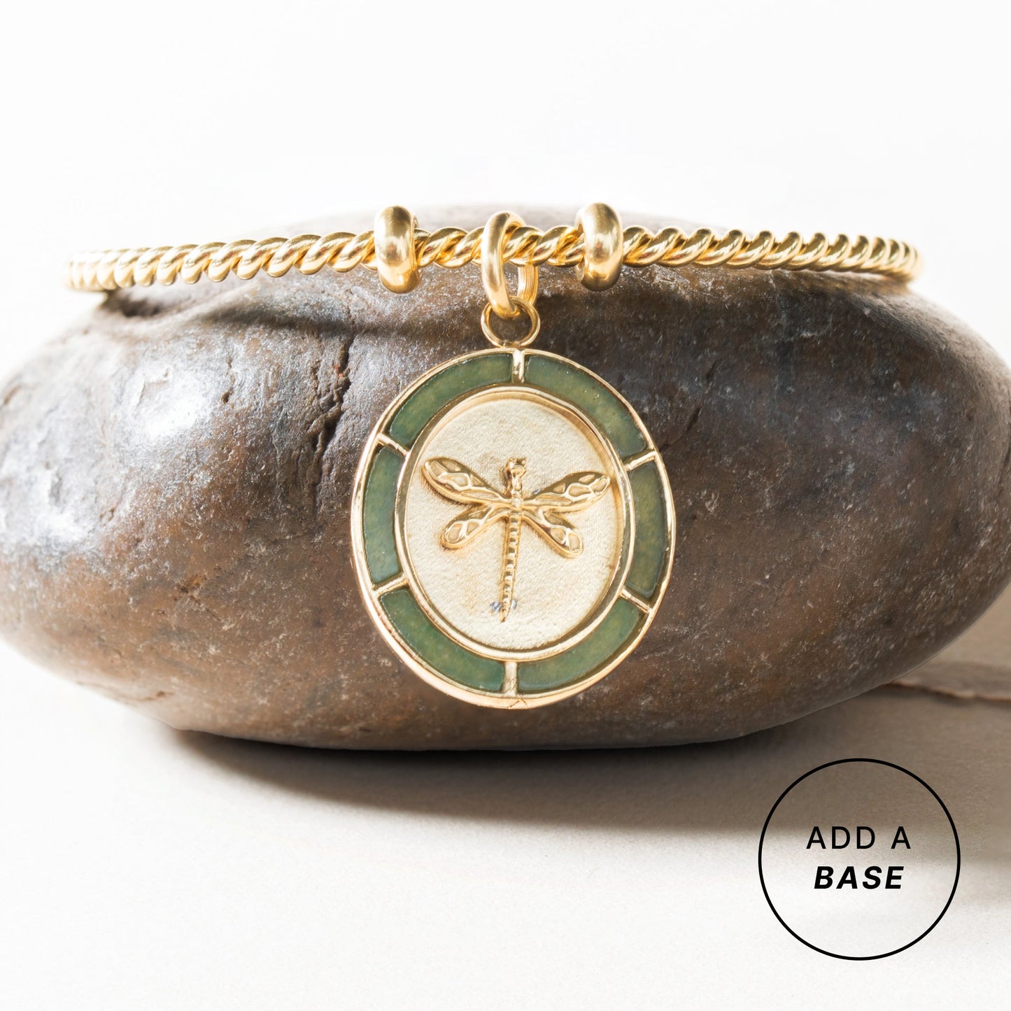 Dragonfly Interchangeable Charm​ Stainless Steel Gold