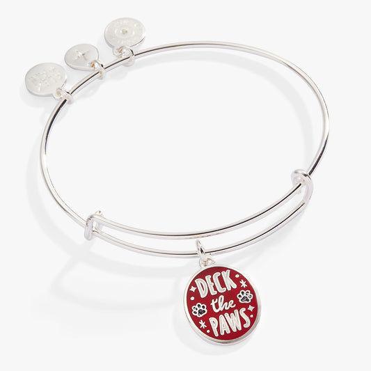Deck the Paws Charm Bangle Silver