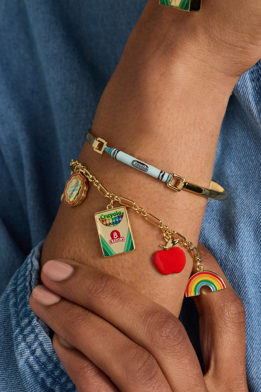 Crayola Teacher Appreciation Toggle Bracelet Gold