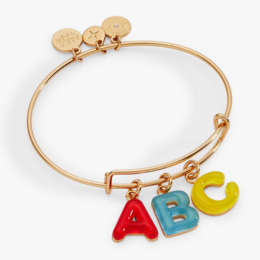 ABC Charm Bangle Gold