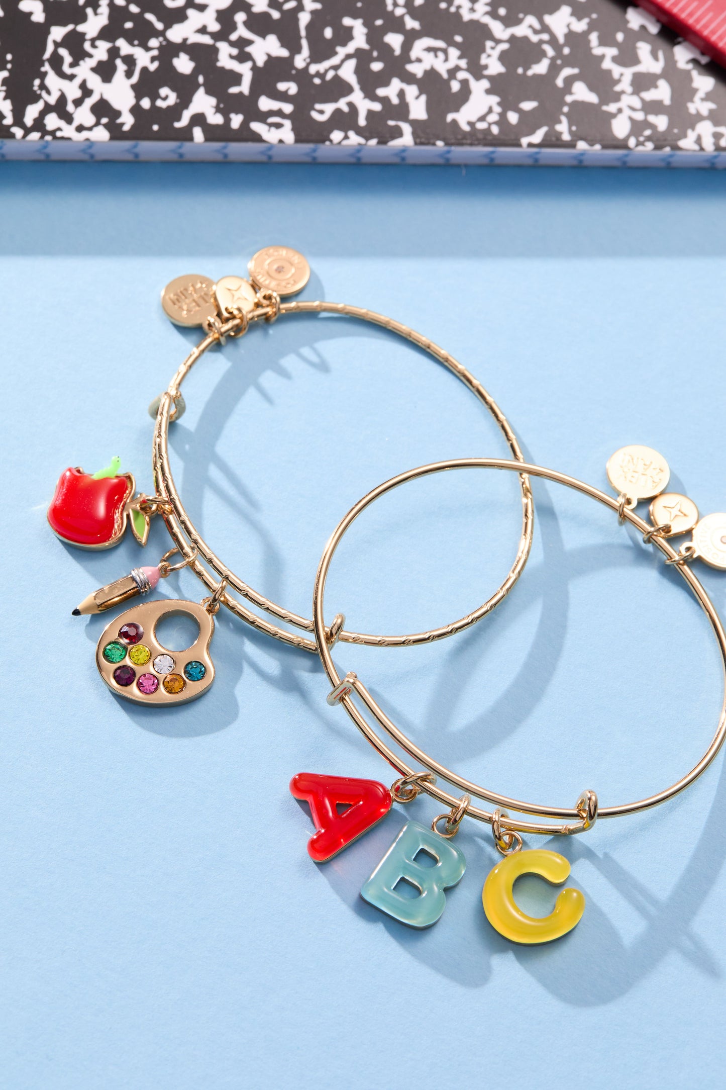 ABC Charm Bangle Gold