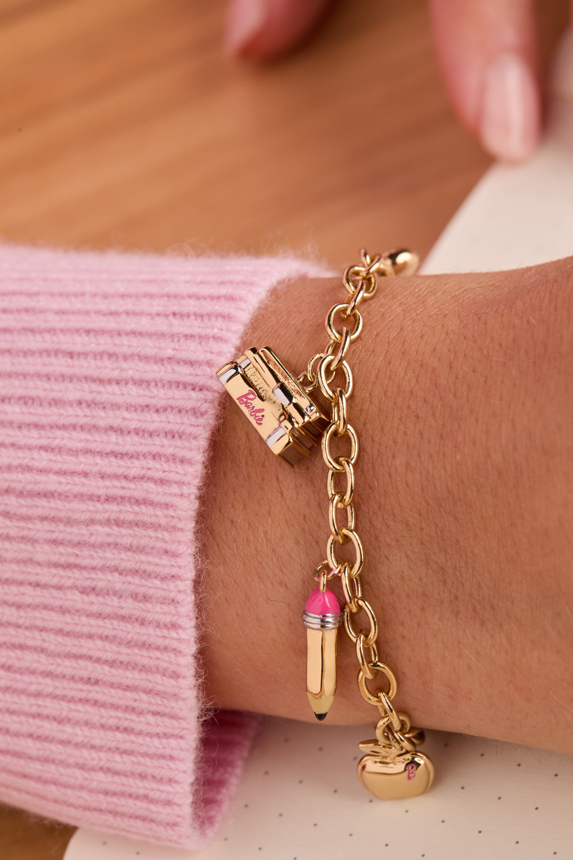 Barbie™ Teacher Bolo Bracelet Gold