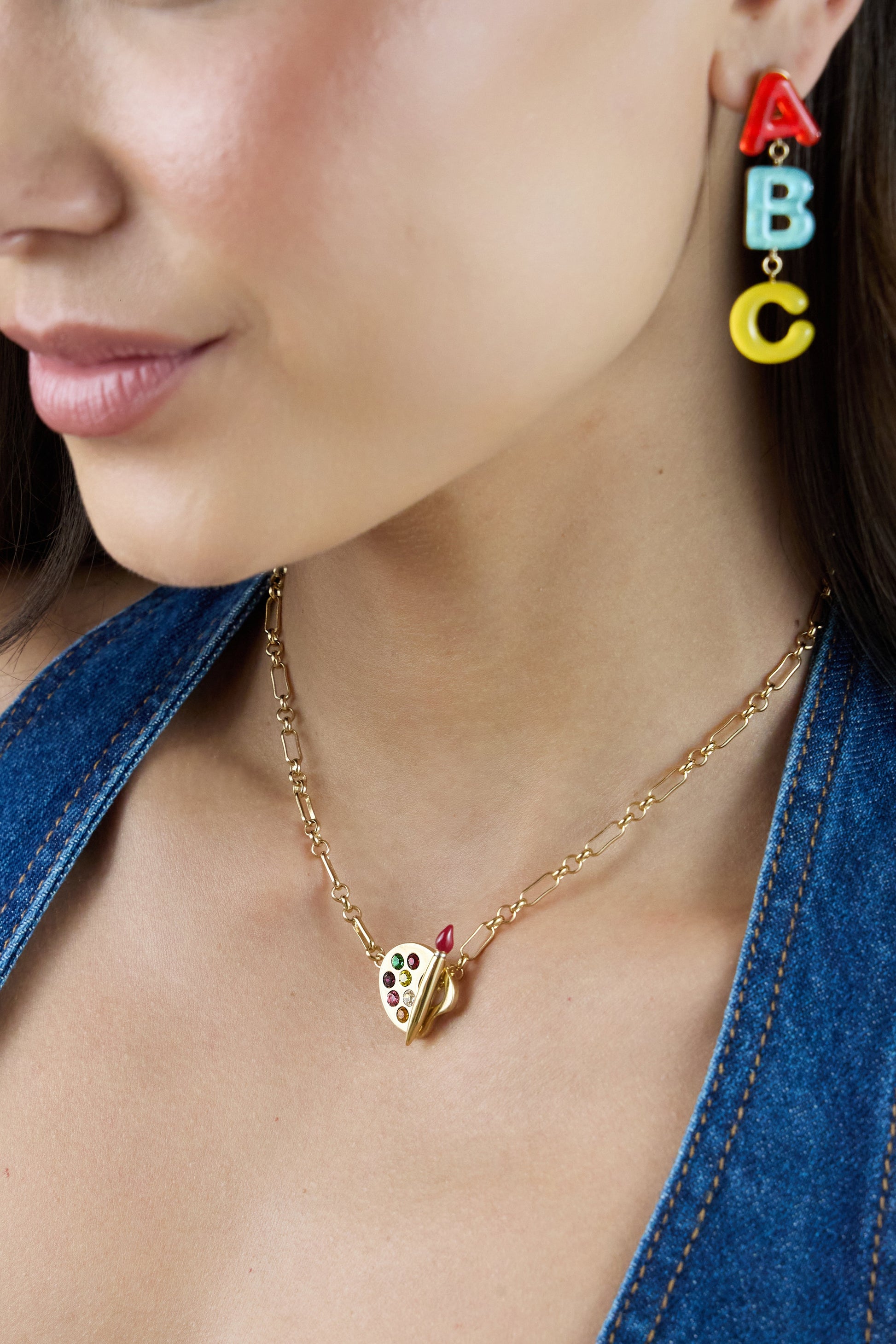 ABC Linear Earring Gold