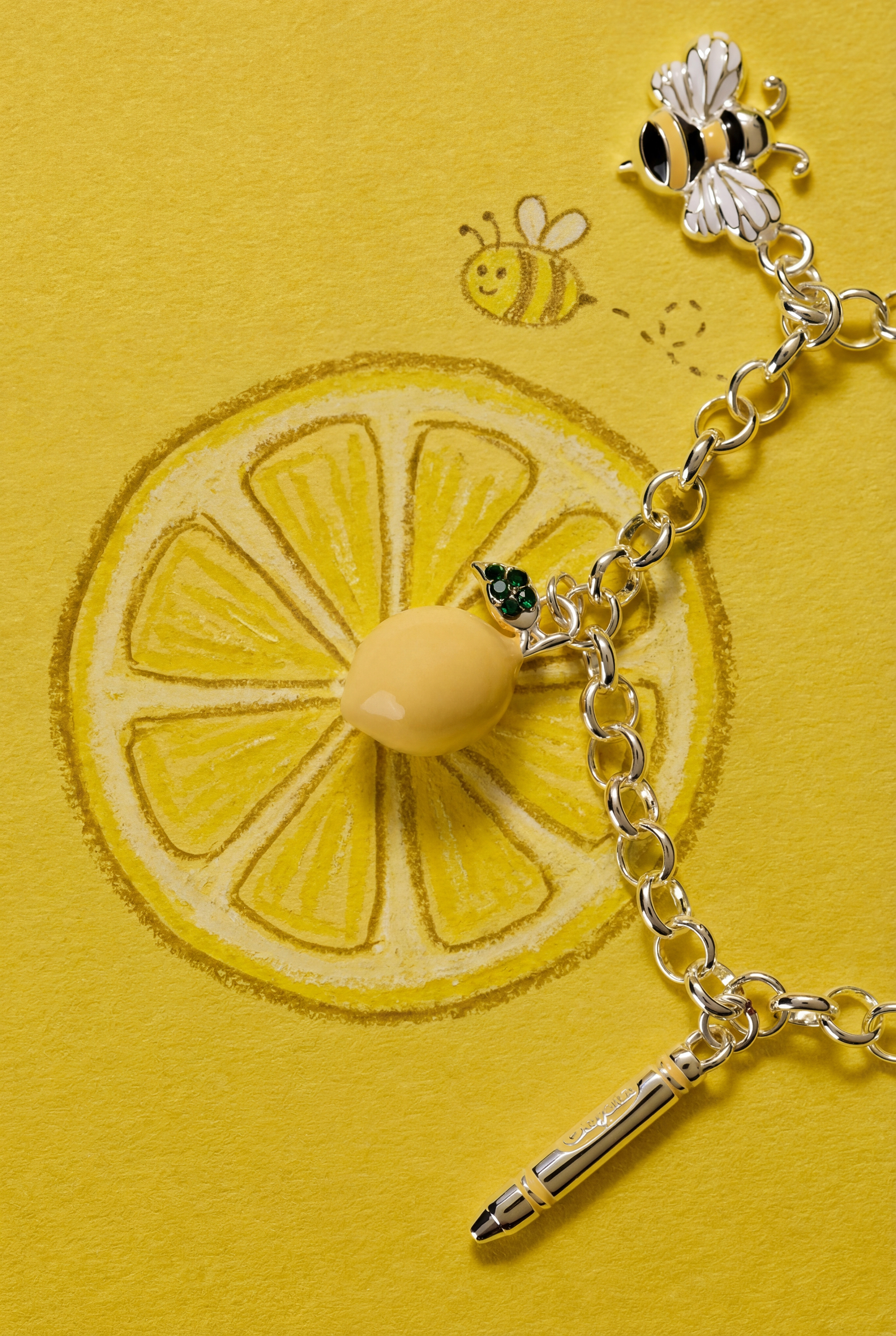 Crayola Sunglow Charm Bracelet Silver