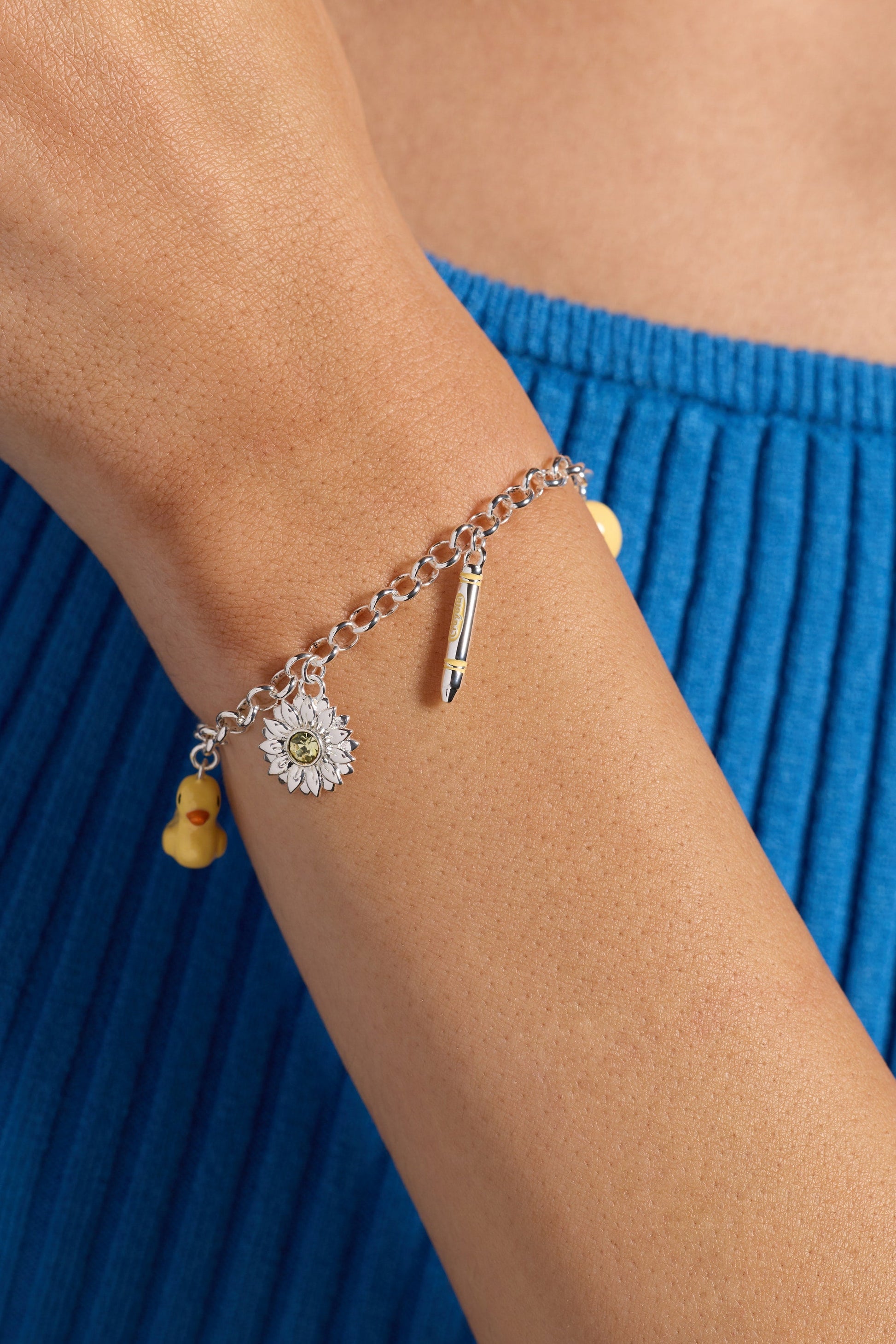 Crayola Sunglow Charm Bracelet Silver