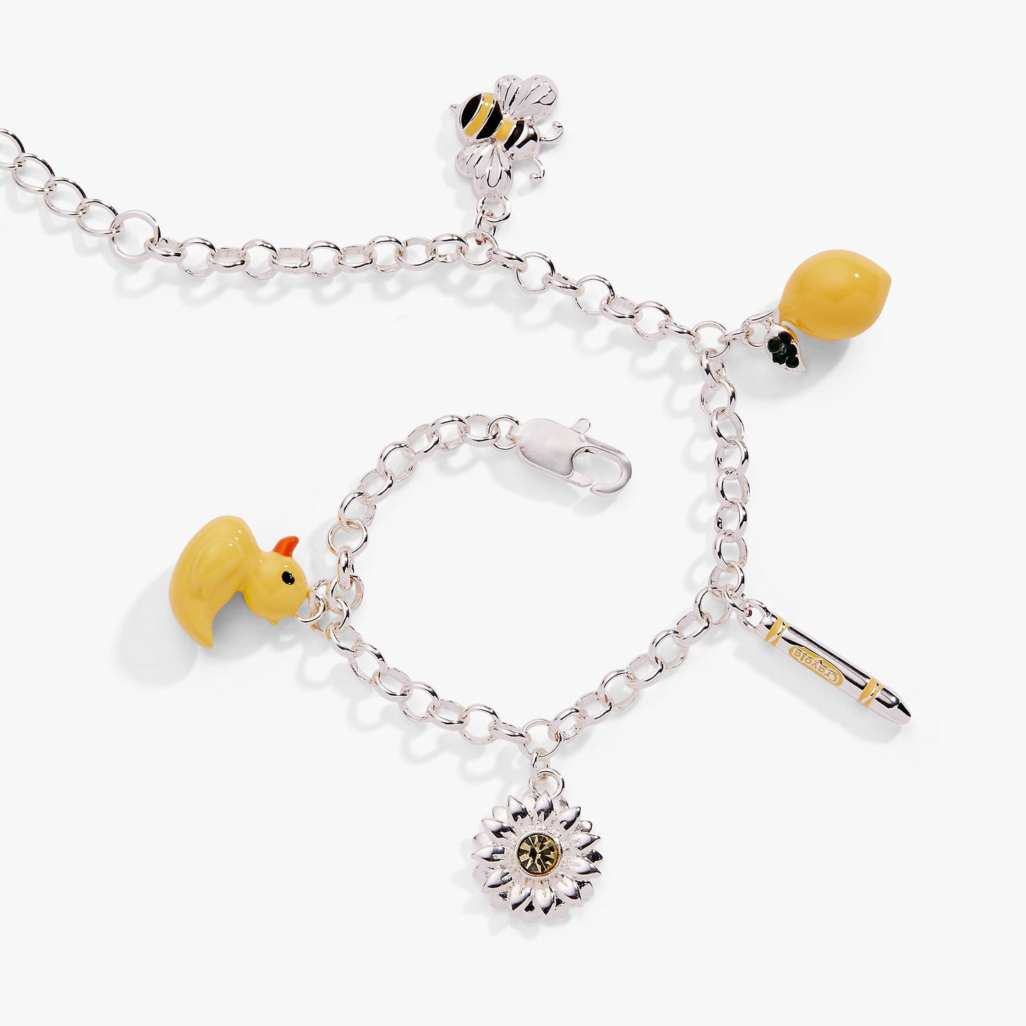 Crayola Sunglow Charm Bracelet Silver