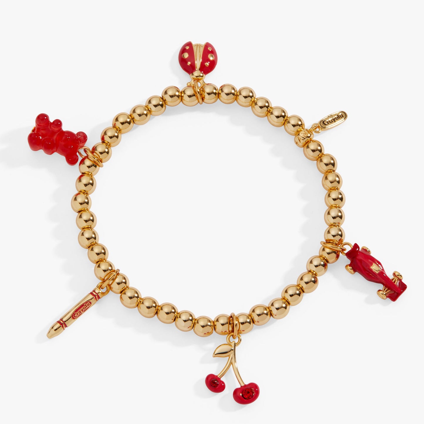 Crayola Scarlet Charm Stretch Bracelet Silver