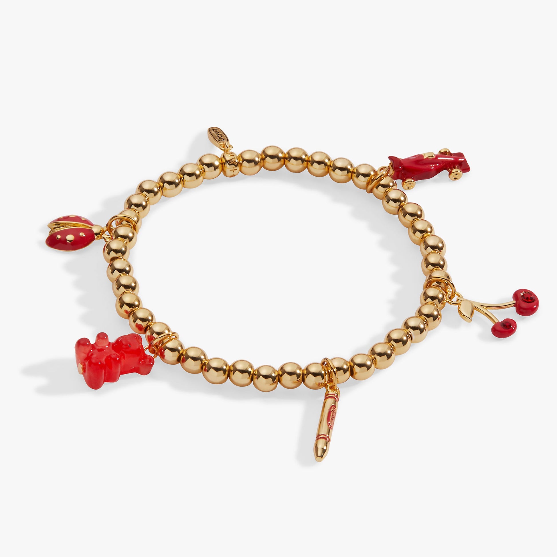 Crayola Scarlet Charm Stretch Bracelet Silver