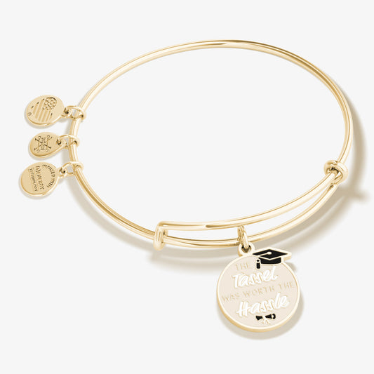 The Tassel was Worth the Hassle' Grad Charm Bangle
    
    
    
       Shiny Gold