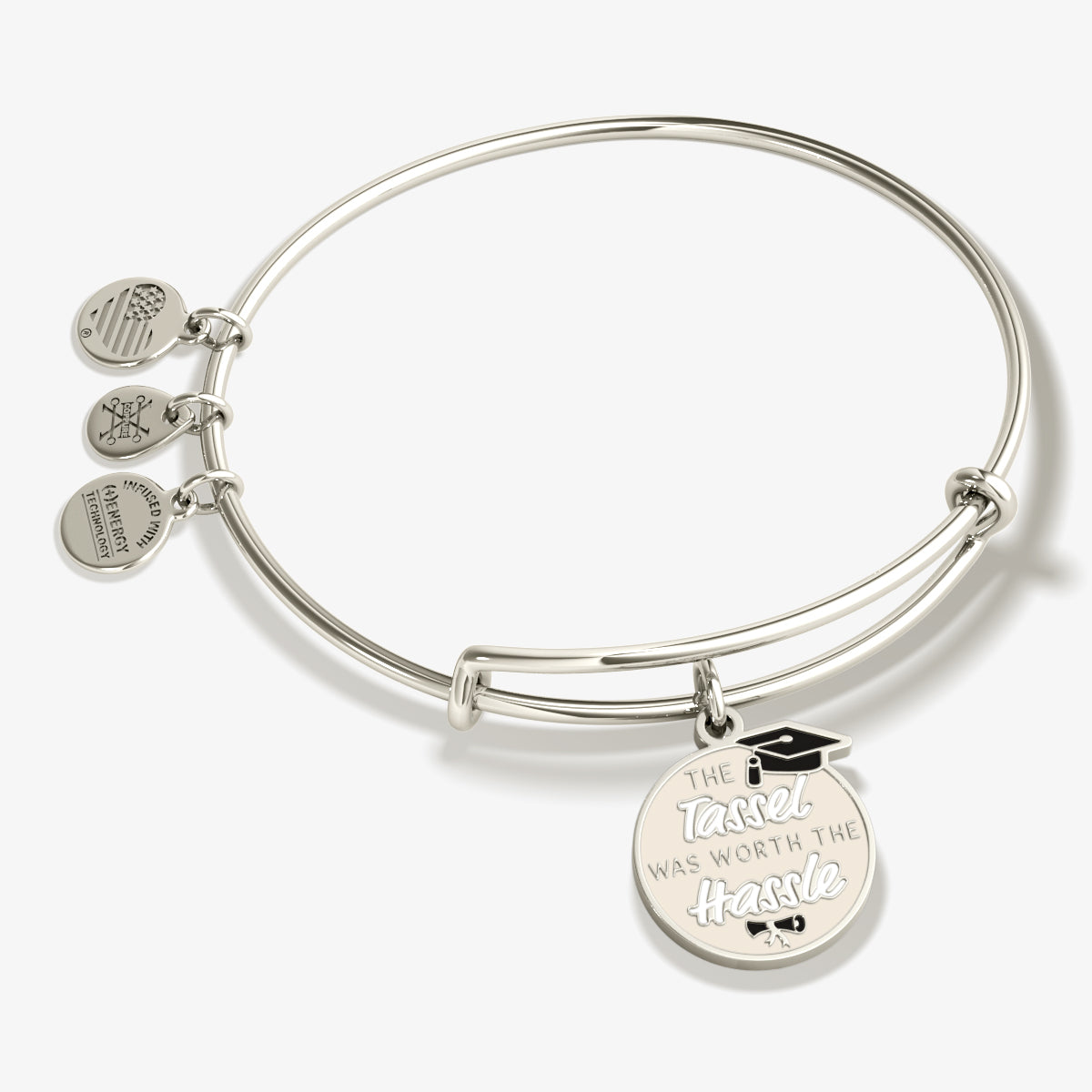 The Tassel was Worth the Hassle' Grad Charm Bangle
    
    
    
       Shiny Gold