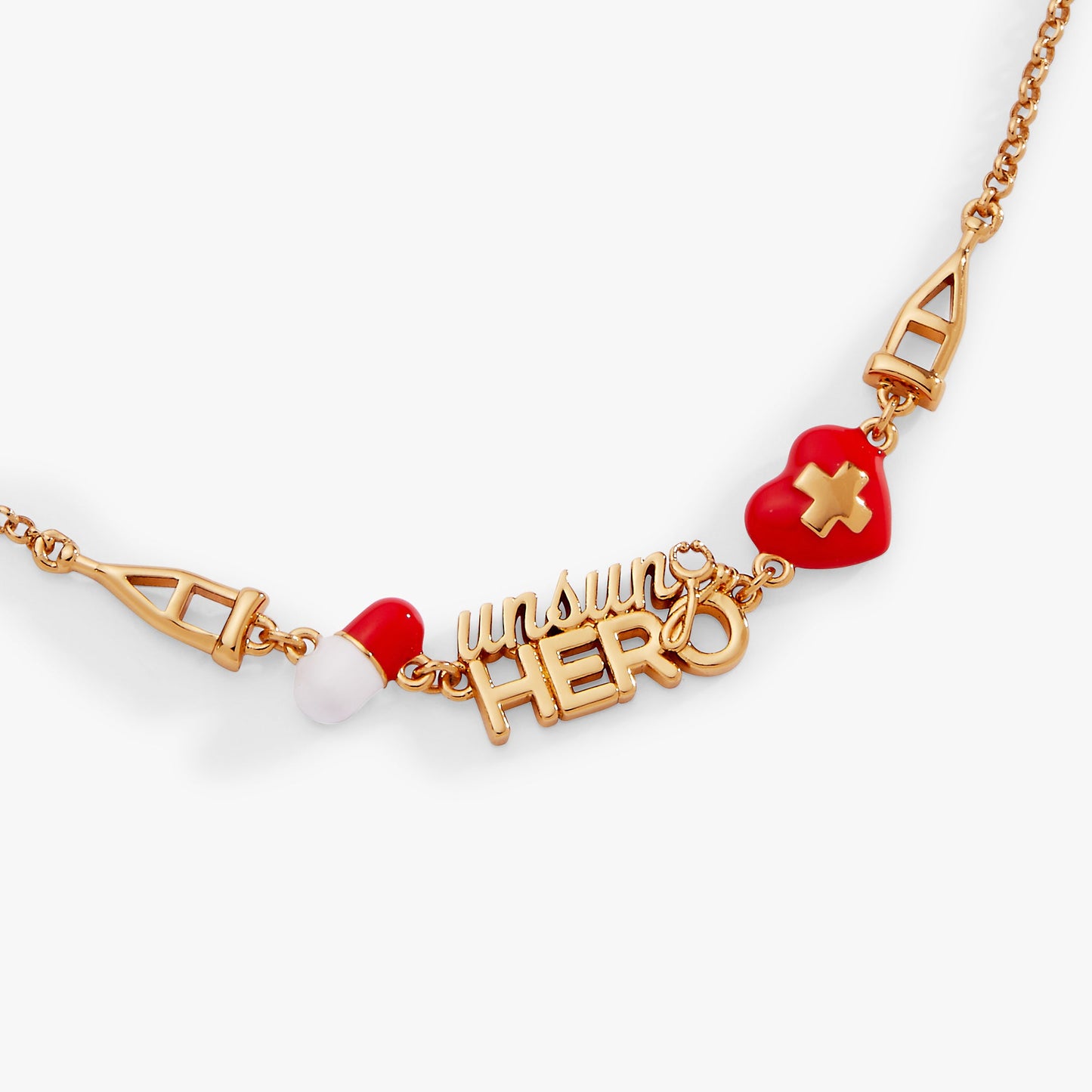 Unsung Hero' Healthcare Linear Bracelet
    
    
    
       Gold