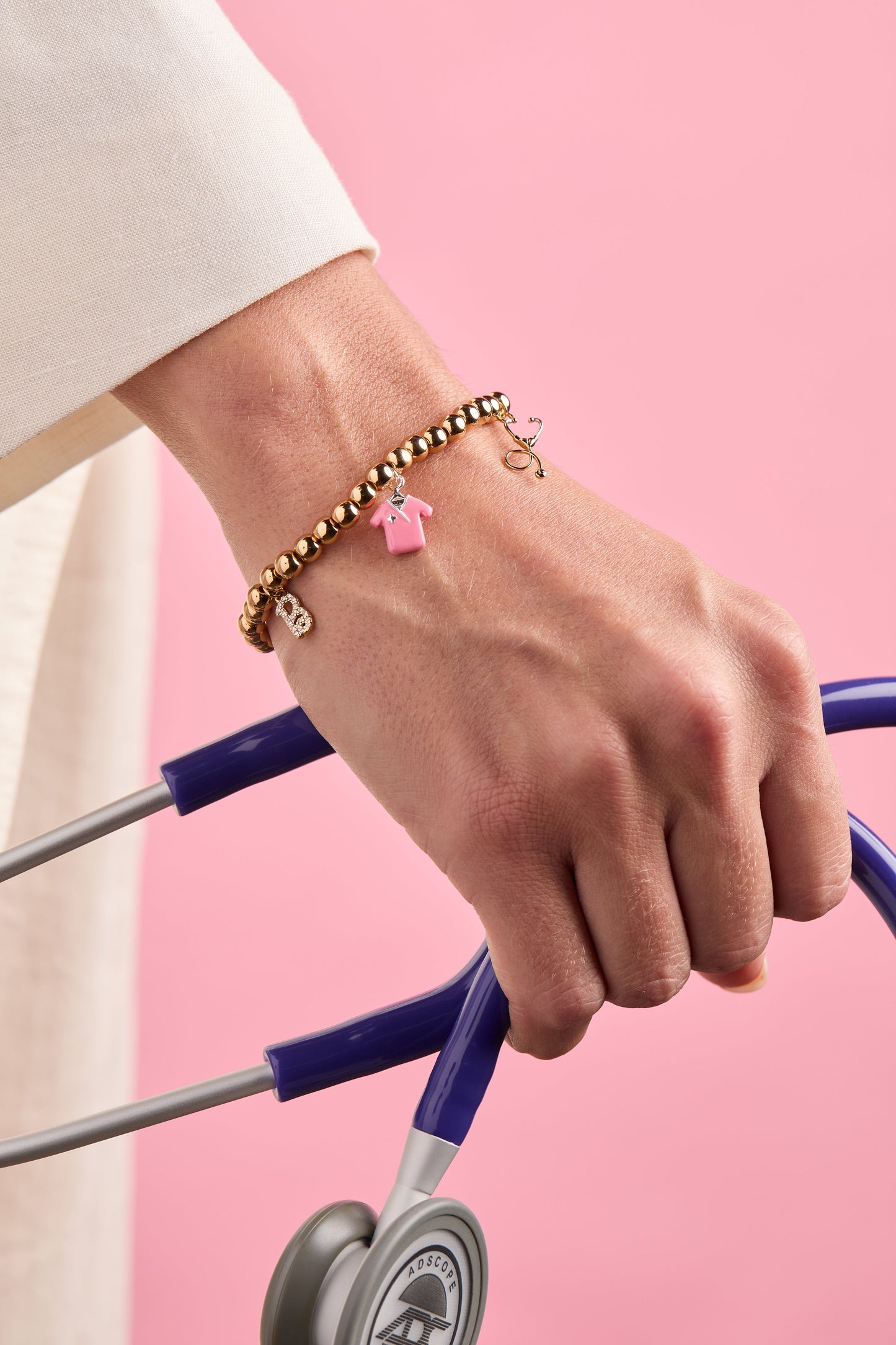 Barbie™ Medical Stretch Bracelet Two Tone