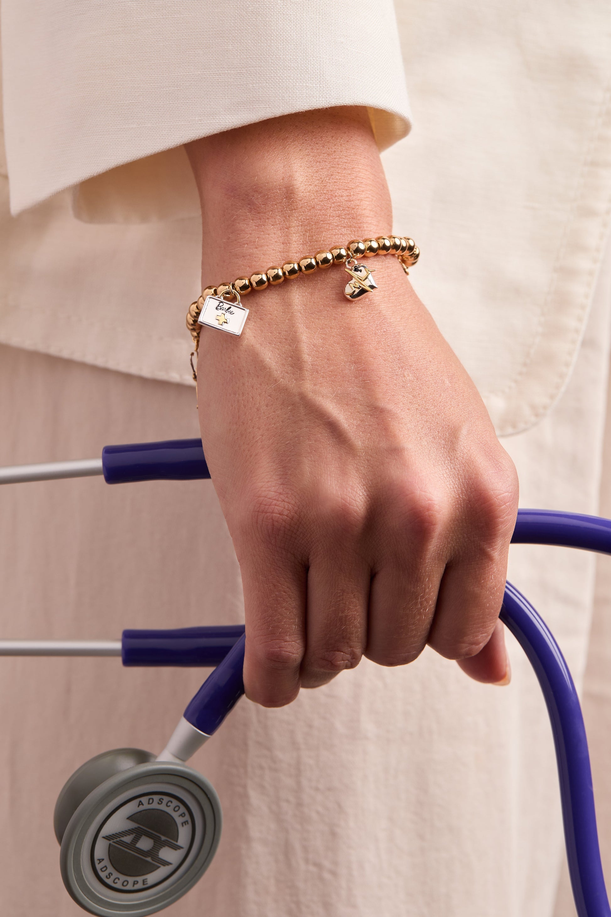 Barbie™ Medical Stretch Bracelet Two Tone